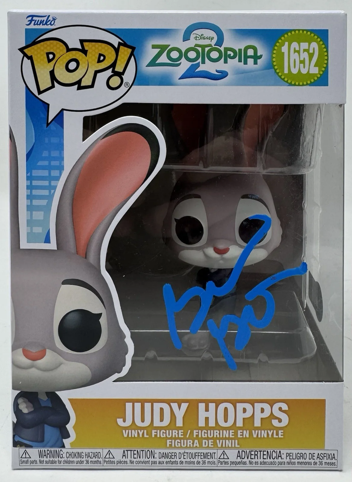 Ginnifer Goodwin — Ginnifer Goodwin Signed Zootopia 2 Judy Hopps Funko Pop 1652 Autograph Beckett