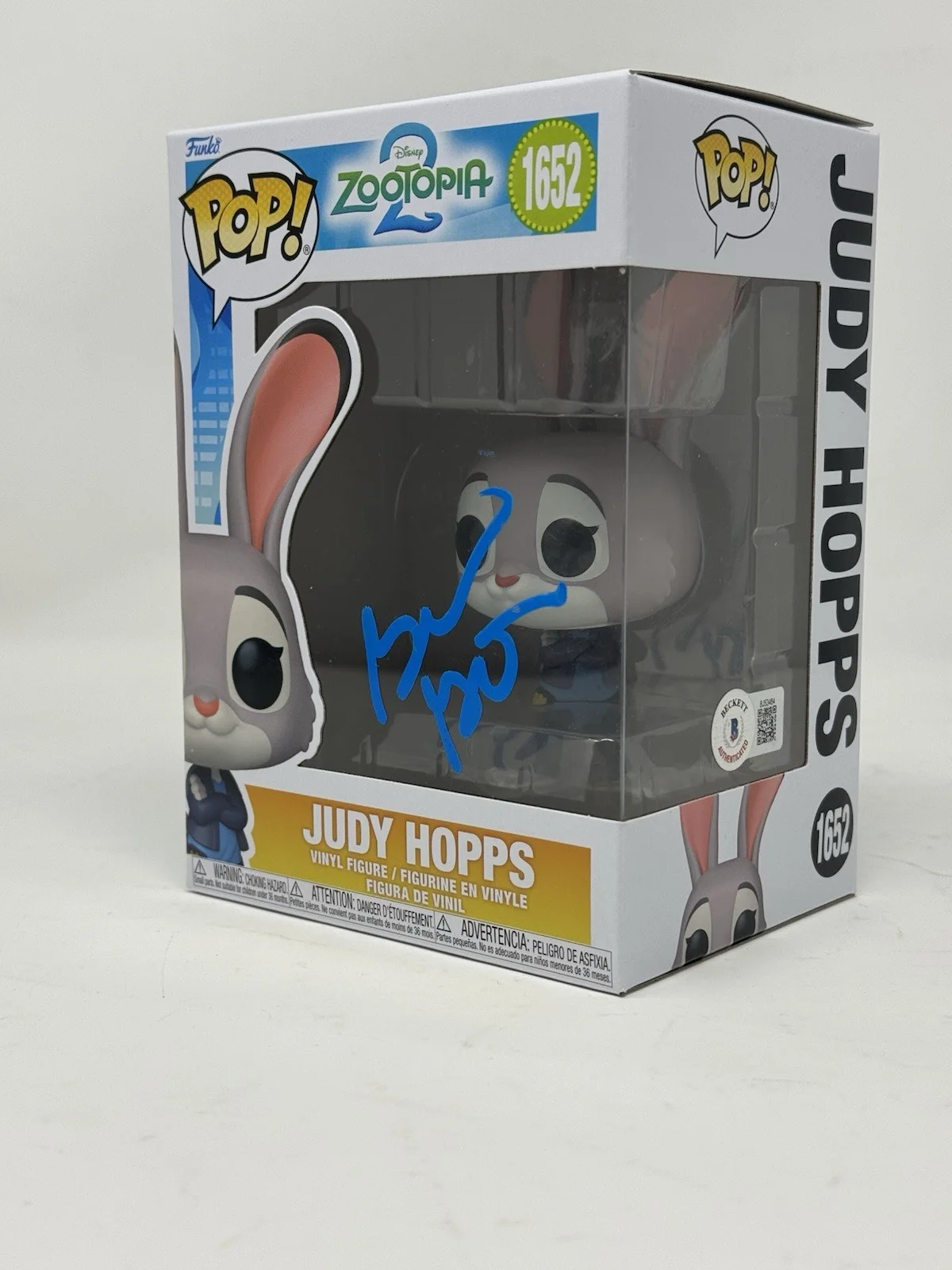 Ginnifer Goodwin — Ginnifer Goodwin Signed Zootopia 2 Judy Hopps Funko Pop 1652 Autograph Beckett, image 2