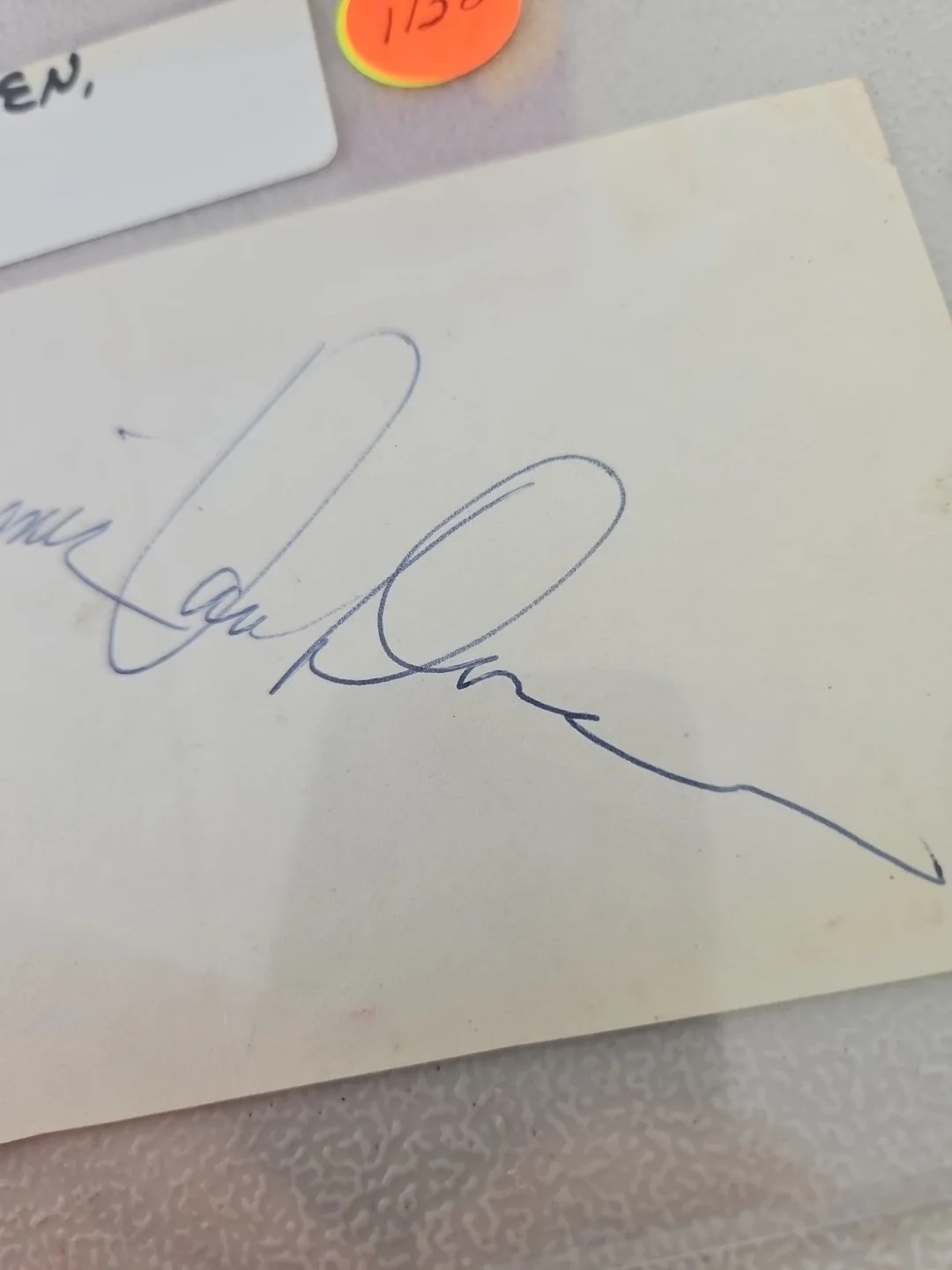 mamie van doren — Mamie Van Doren signed piece of paper. actress, image 5