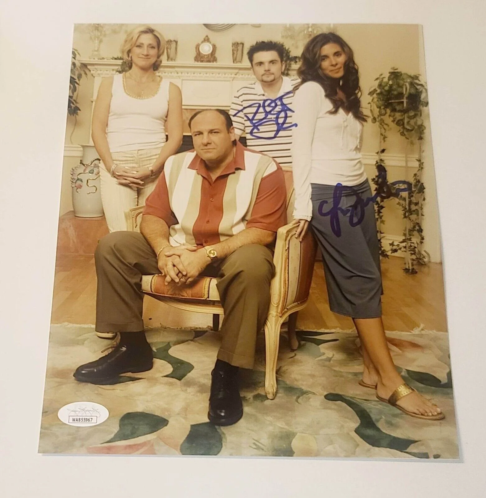 JAMIE-LYNN SIGLER & ROBERT ILER — JAMIE-LYNN SIGLER & ROBERT ILER signed 8x10 The Sopranos Cast w/JSA COA