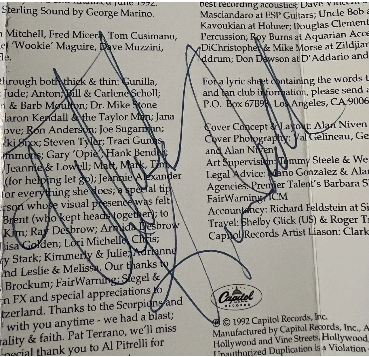 Great White Signed All X4 Members W/COA Autograph, image 3