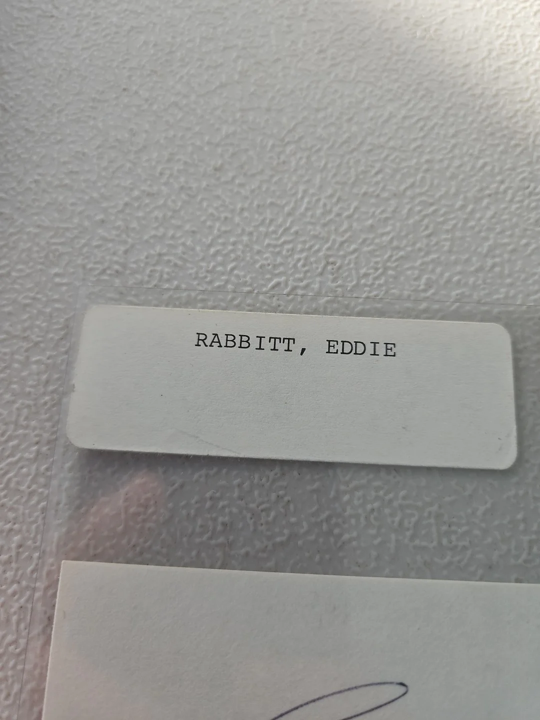 Eddie Rabbit signed 3x5 index card. country music singer, изображение 3