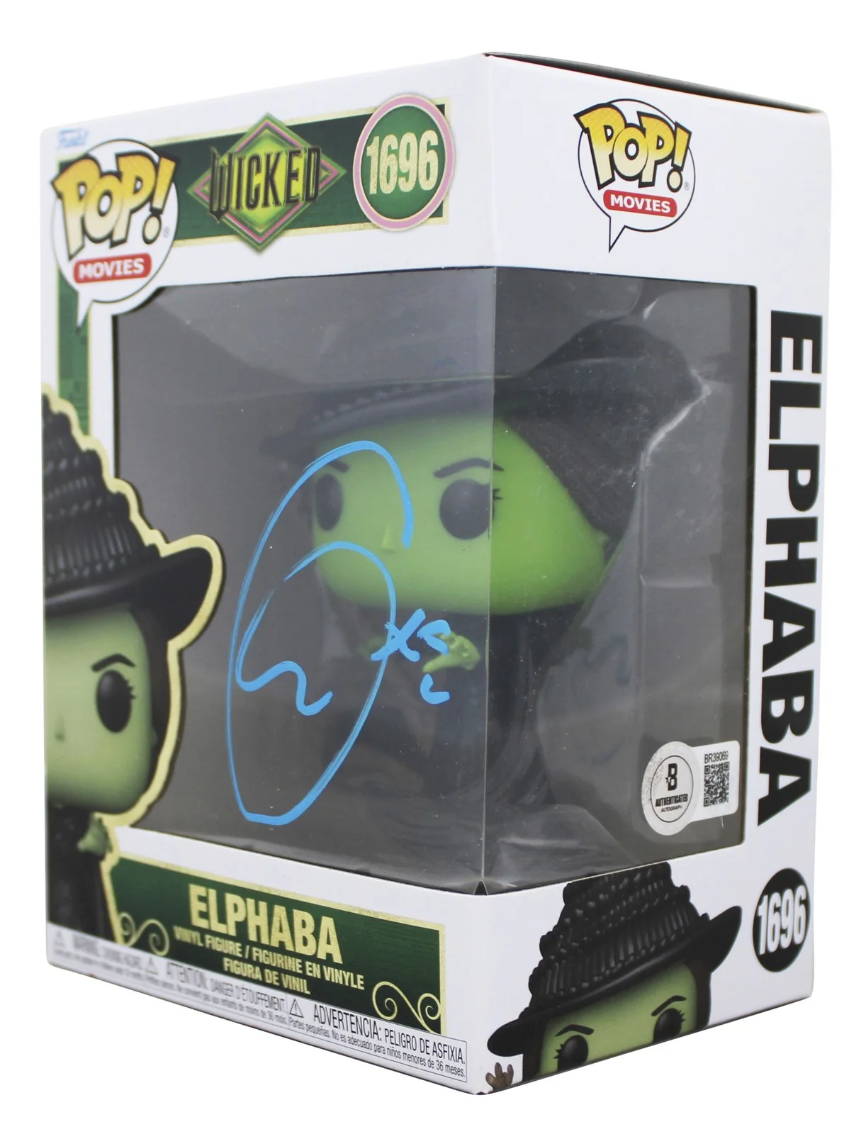 Cynthia Erivo — Cynthia Erivo Wicked Signed Elphaba #1696 Funko Pop Vinyl Figure BAS #BR39069, изображение 2