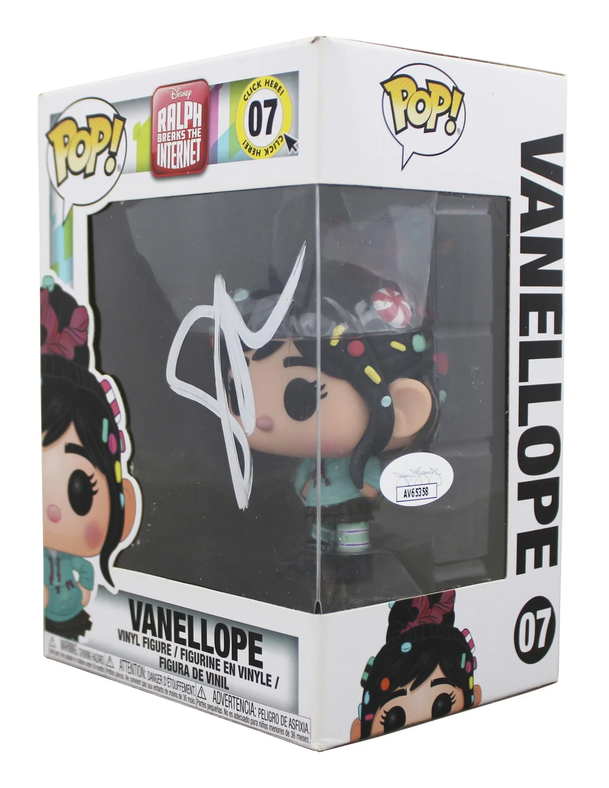 Sarah Silverman — Sarah Silverman Wreck It Ralph Signed #07 Funko Pop Vinyl Figure JSA #AV65358, изображение 2