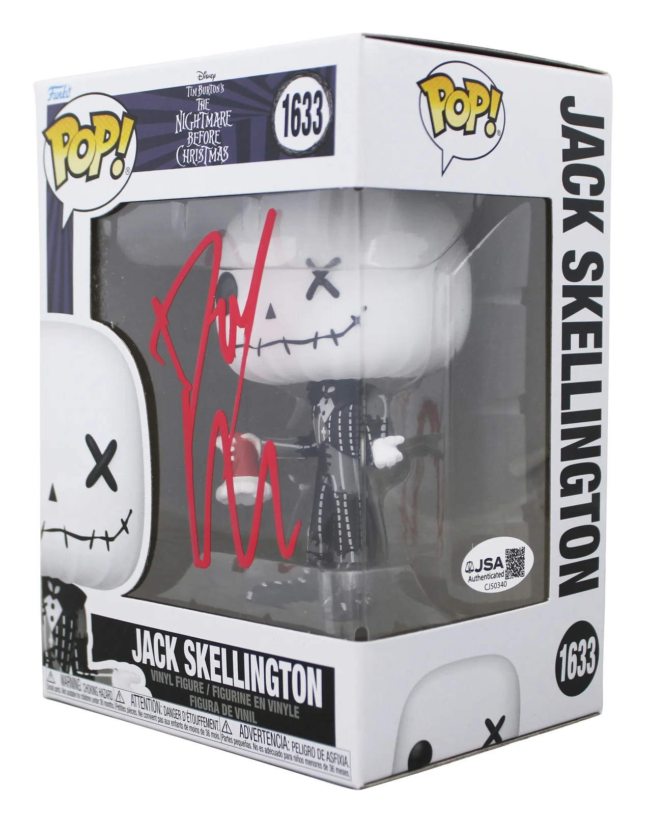 Danny Elfman — Danny Elfman The Nightmare Before Christmas Signed #1633 Funko Pop Figure JSA, image 2