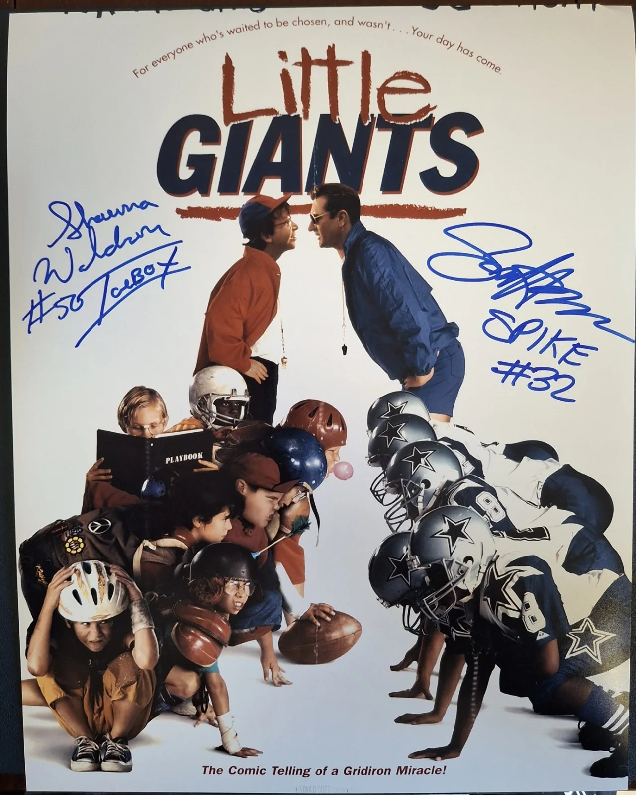 Sam Horrigan and Shawna Waldron — Little Giants Spike Icebox Autograph 11x14 Photo Sam Horrigan Shawna Waldron Pic