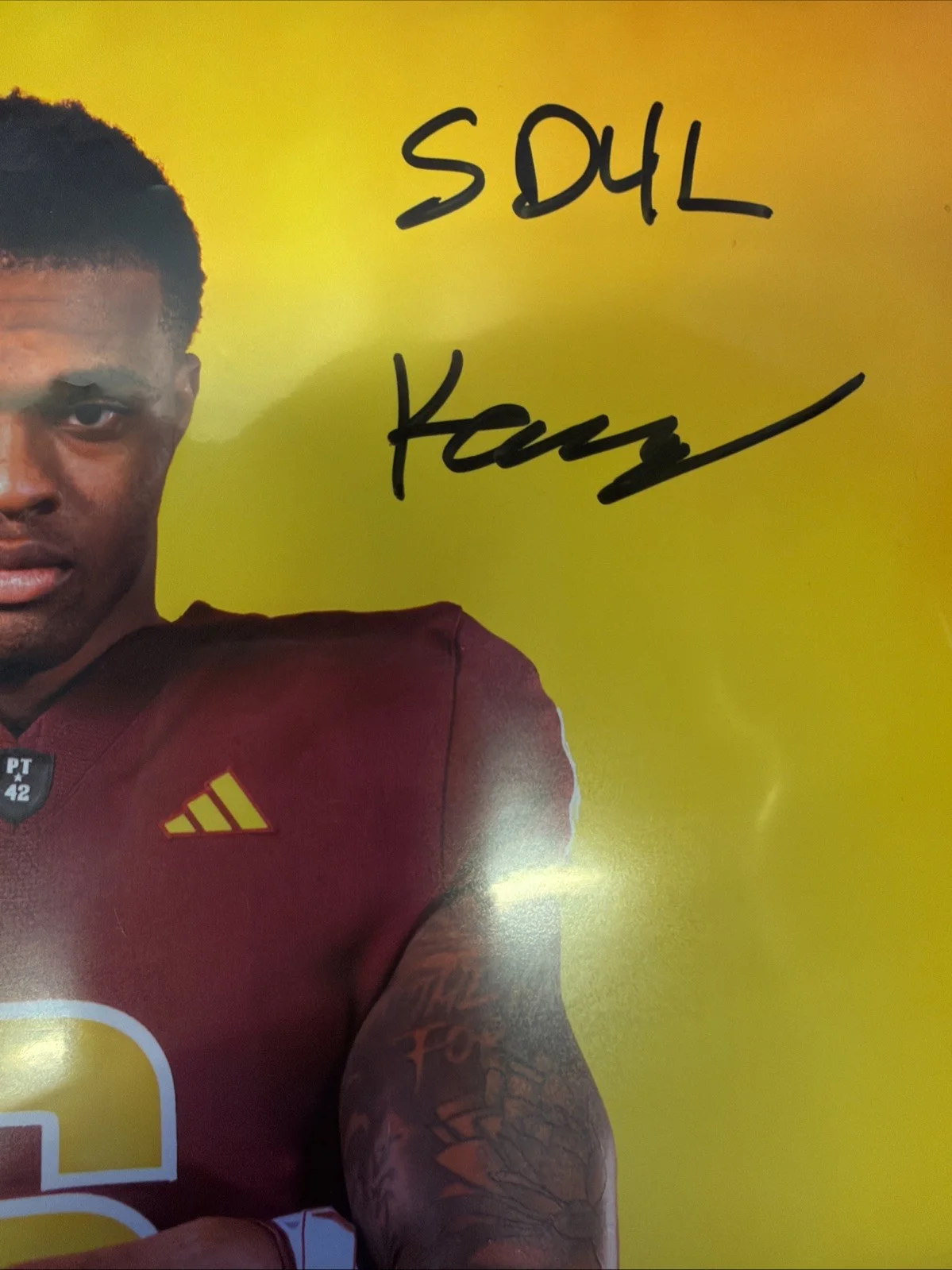 Kanye Uduh Signed 8x10 With Inscription And Beckett Certification., image 3