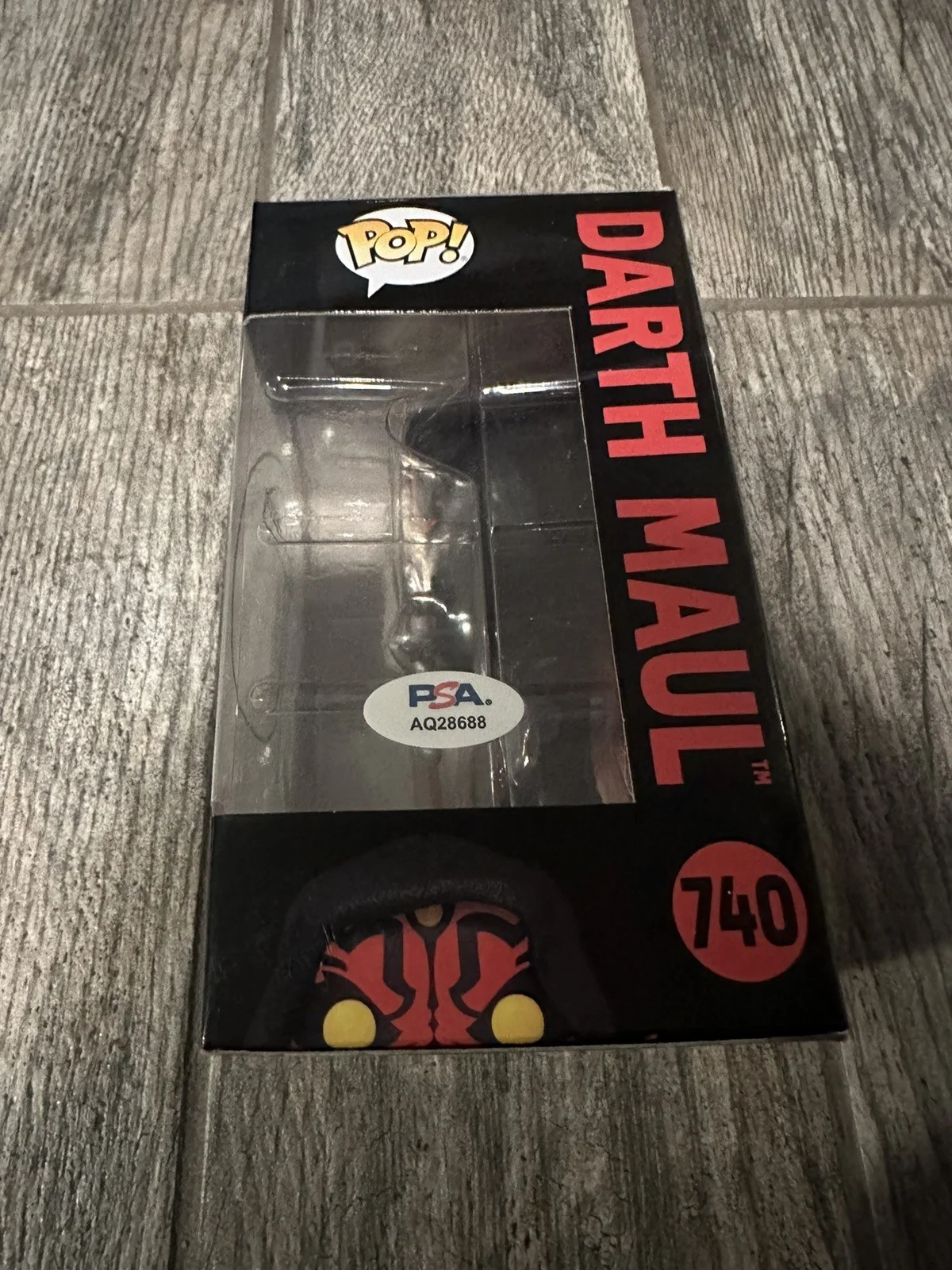 RAY PARK SIGNED DARTH MAUL STAR WARS FUNKO POP PSA/DNA COA AUTOGRAPHED 740, изображение 2