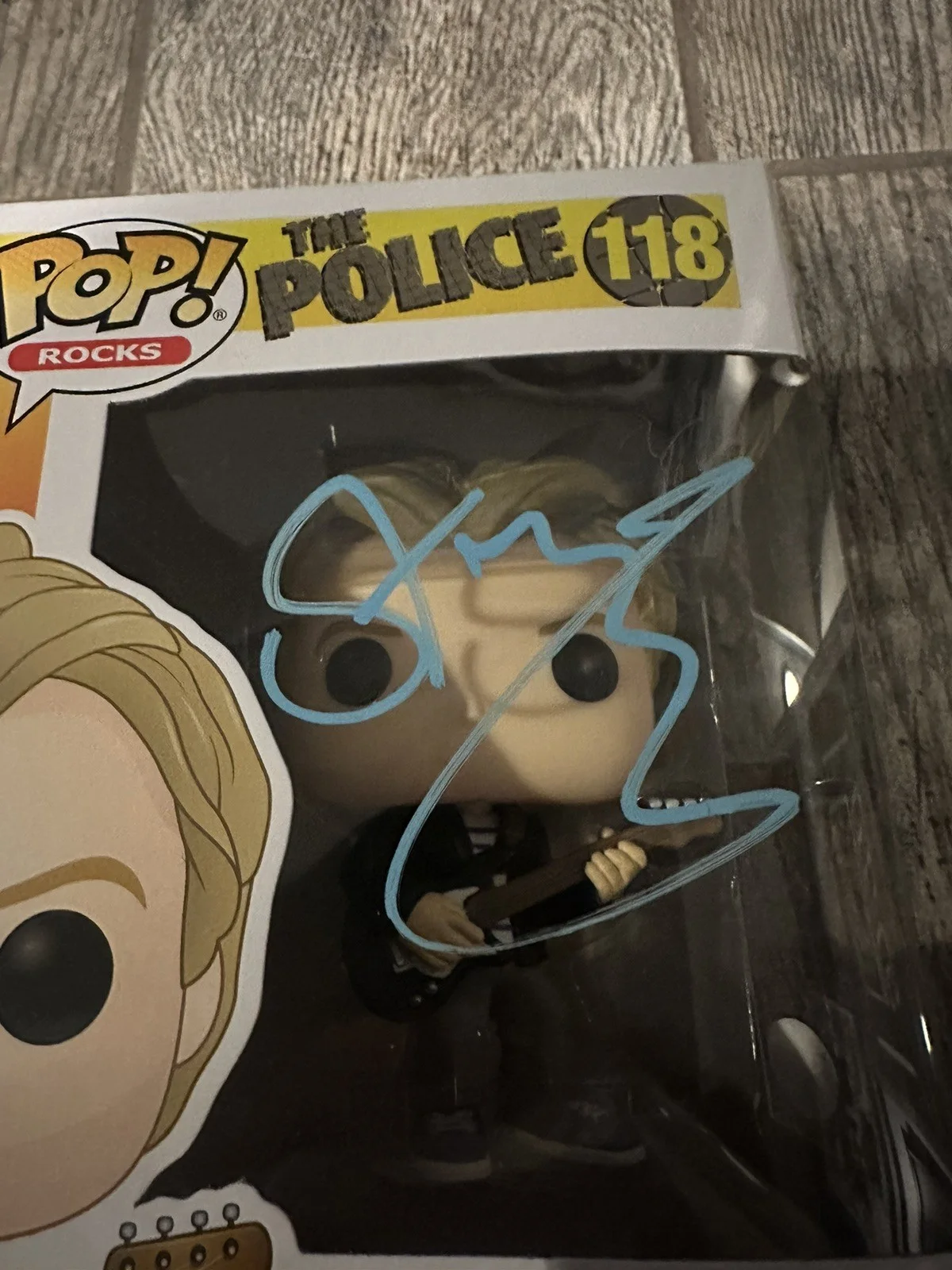 STING SIGNED SIGNED THE POLICE FUNKO POP JSA COA AUTOGRAPHED AUTO BAND SINGER, изображение 3