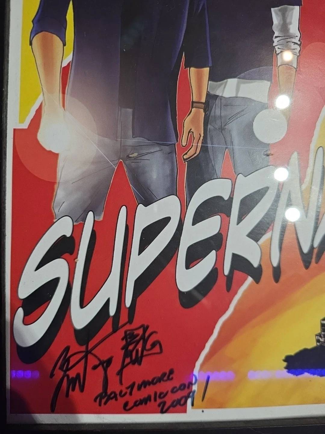 Brian Kong Signed Art Work Framed Supernatural Baltimore Comiccon 2009, изображение 2