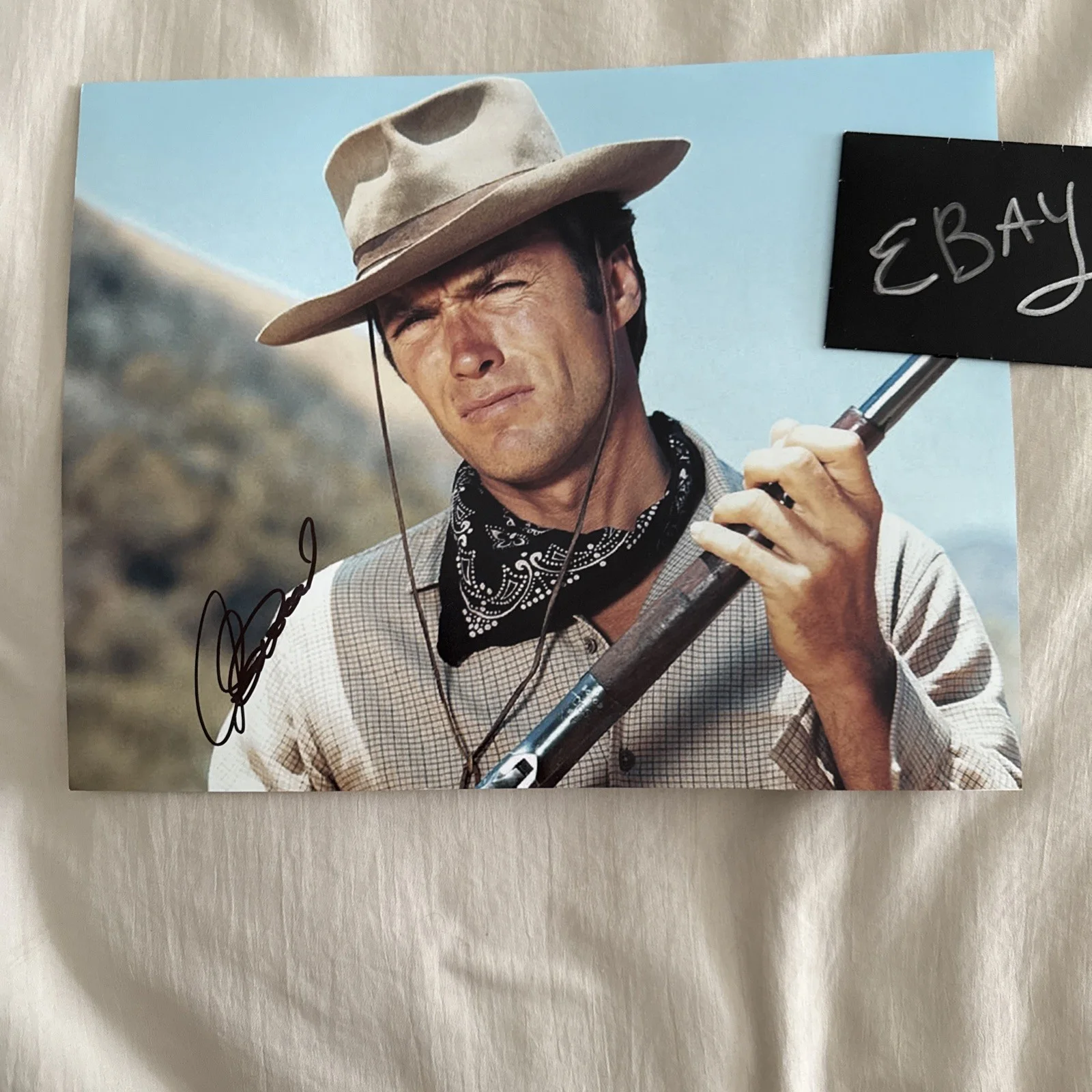 Clint Eastwood Western 11x14 Photo SIGNED JSA COA Autograph Certified Authentic, image 3
