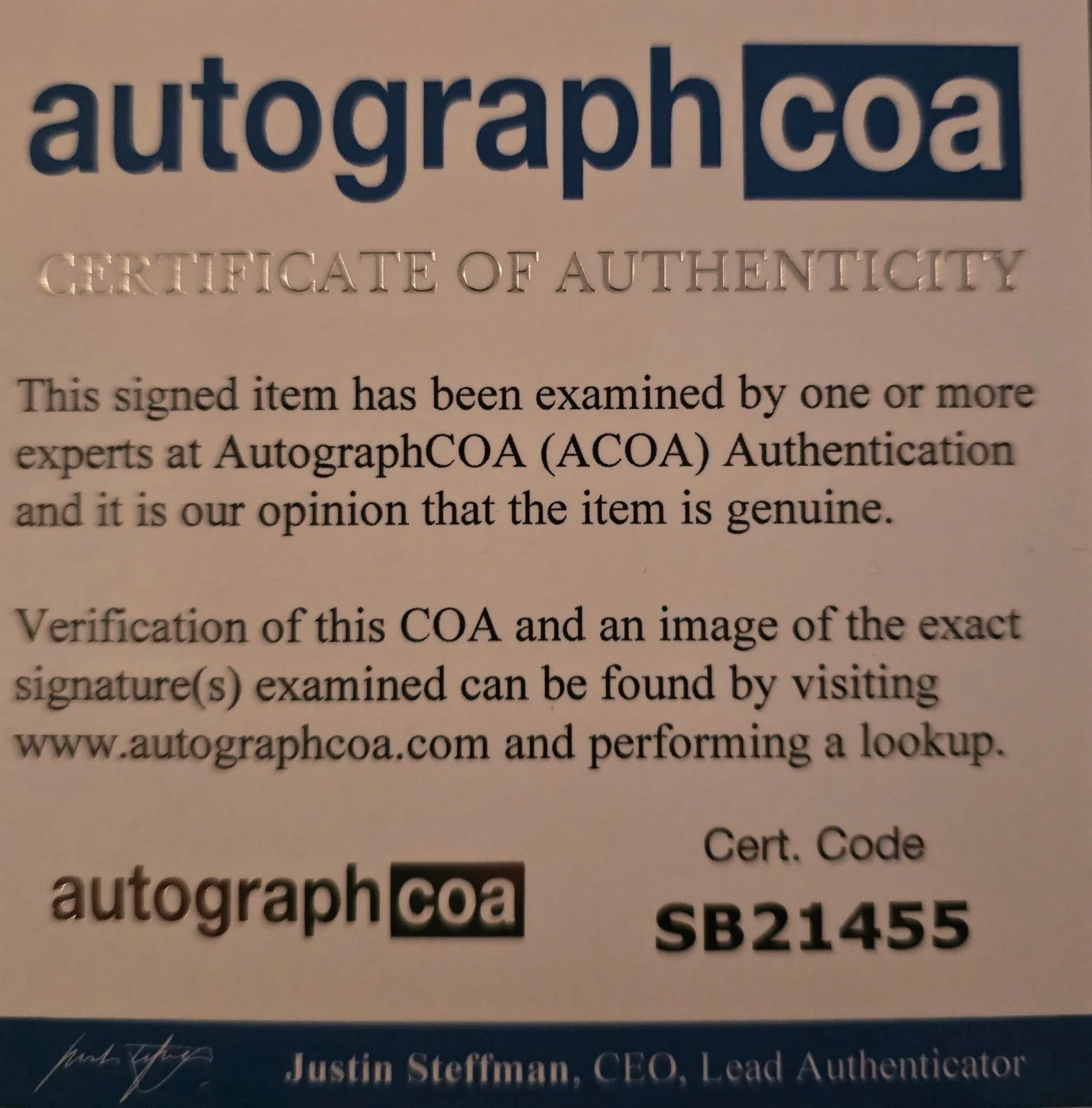 JÜRGEN PROCHNOW signed 8X10 autograph In Person JUDGE DREDD, image 2