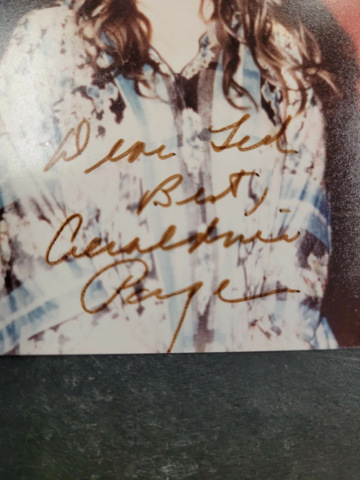 Geraldine Page — Geraldine Page Award Winning Actress JSA Certified Autographed Photo Inscription, image 2
