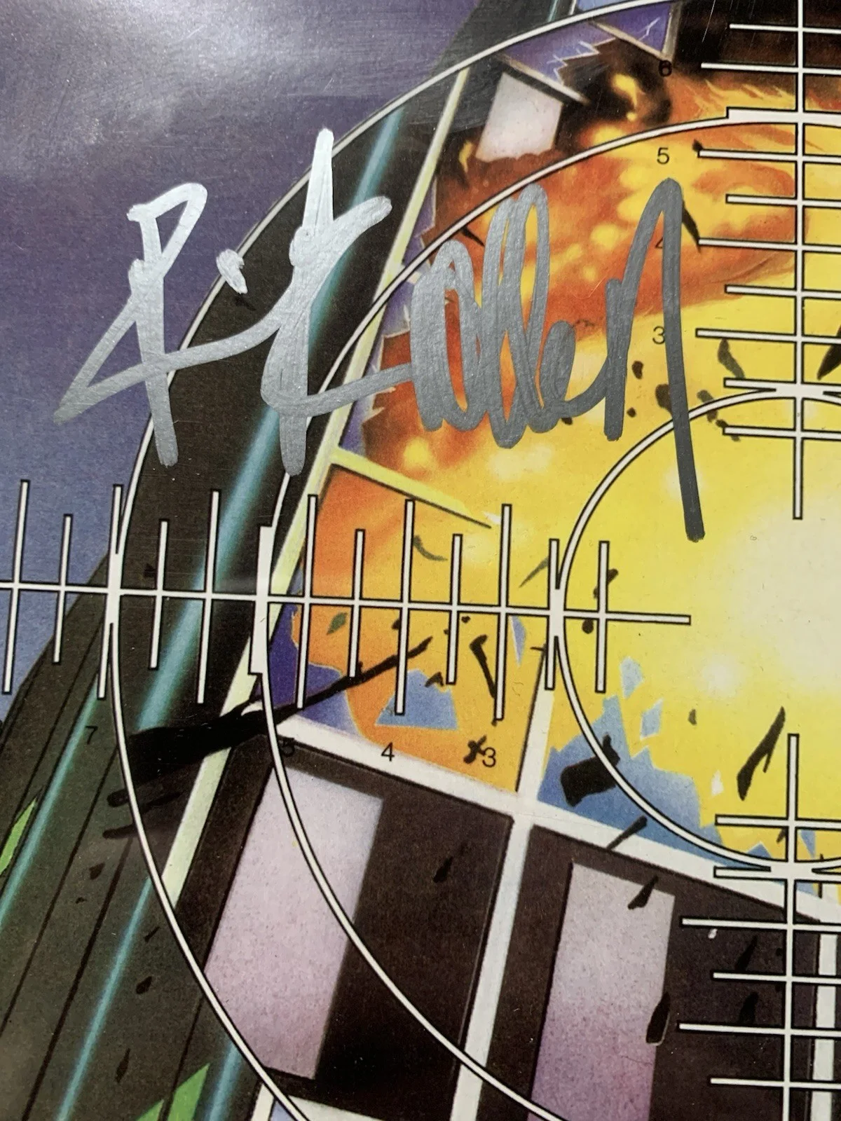 RICK ALLEN SIGNED PYROMANIA VINYL LP DEF LEPPARD AUTOGRAPH JSA COA, image 2