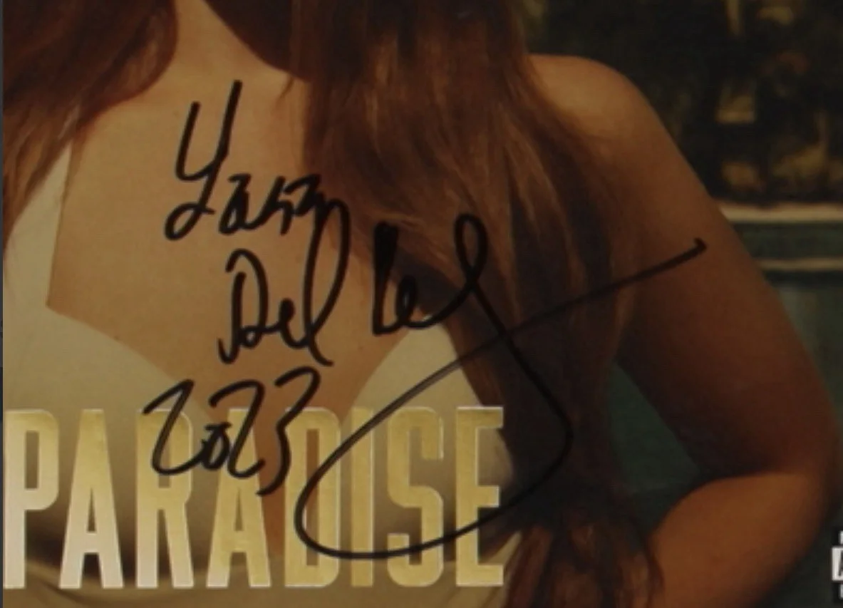 Lana Del Rey Signed Autographed Paradise Vinyl Album Record 2023 Inscription JSA, изображение 2