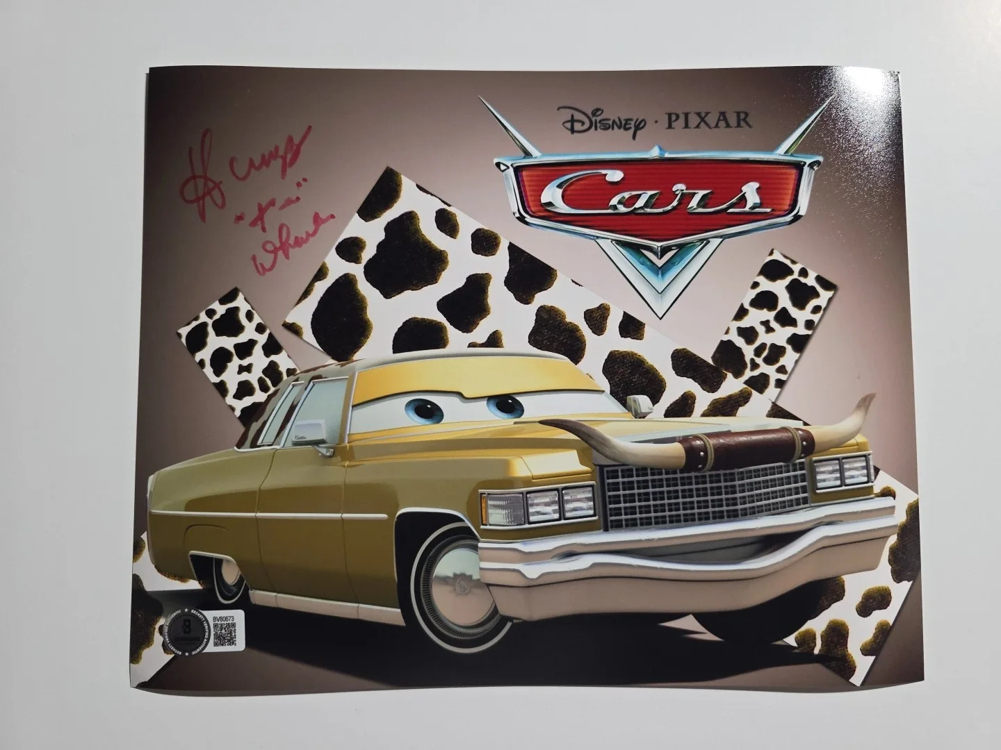 Howard Wheeler — Howard "Humpy" Wheeler "Cars" Autographed Signed 8x10 Photo BECKETT BV80673