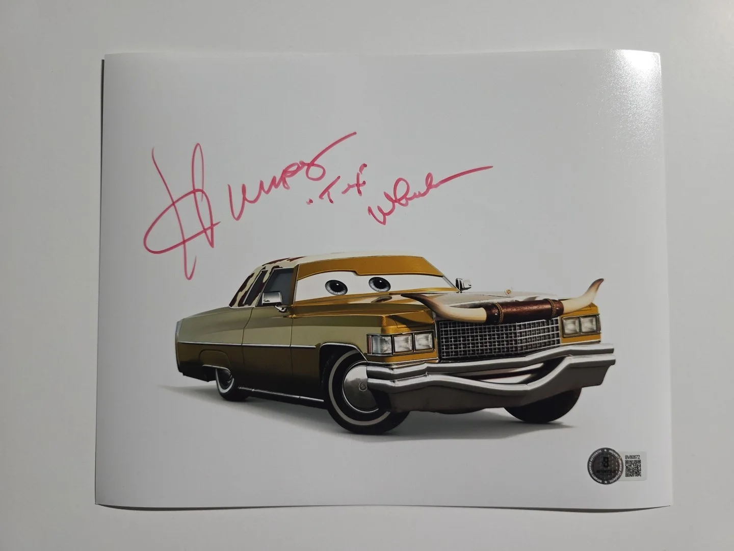 Howard Wheeler — Howard "Humpy" Wheeler "Cars" Autographed Signed 8x10 Photo BECKETT BV80672