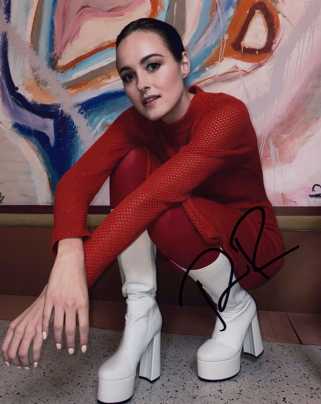 Renate Reinsve — Renate Reinsve signed Auto 8x10 Photo EXACT PROOF d SEXY Sentimental Value COA, изображение 3