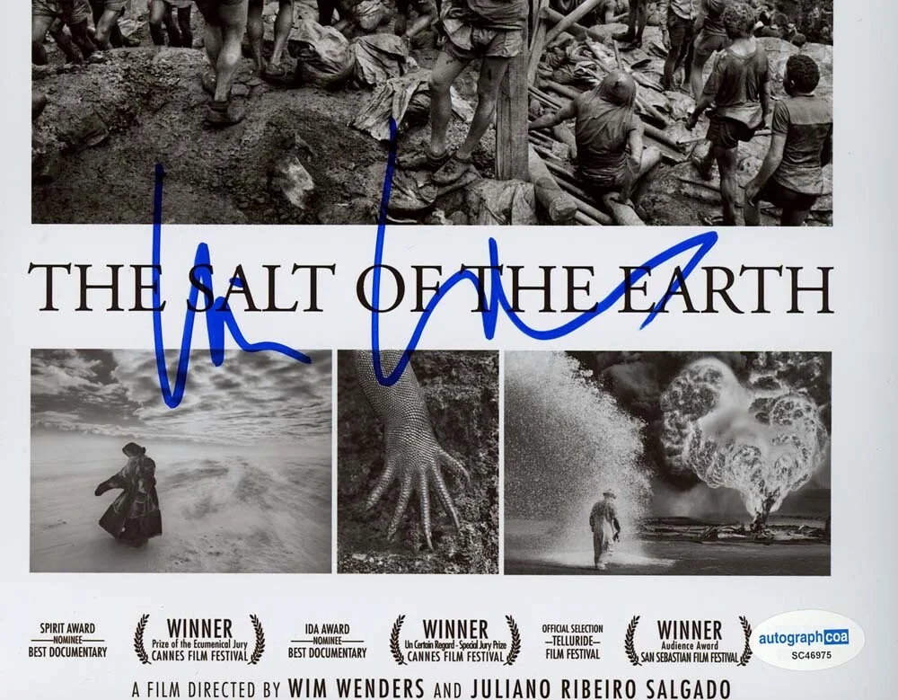 Wim Wenders — Wim Wenders signed "THE SALT OF THE EARTH" 8x10 Photo g EXCT PROOF Director ACOA, изображение 5