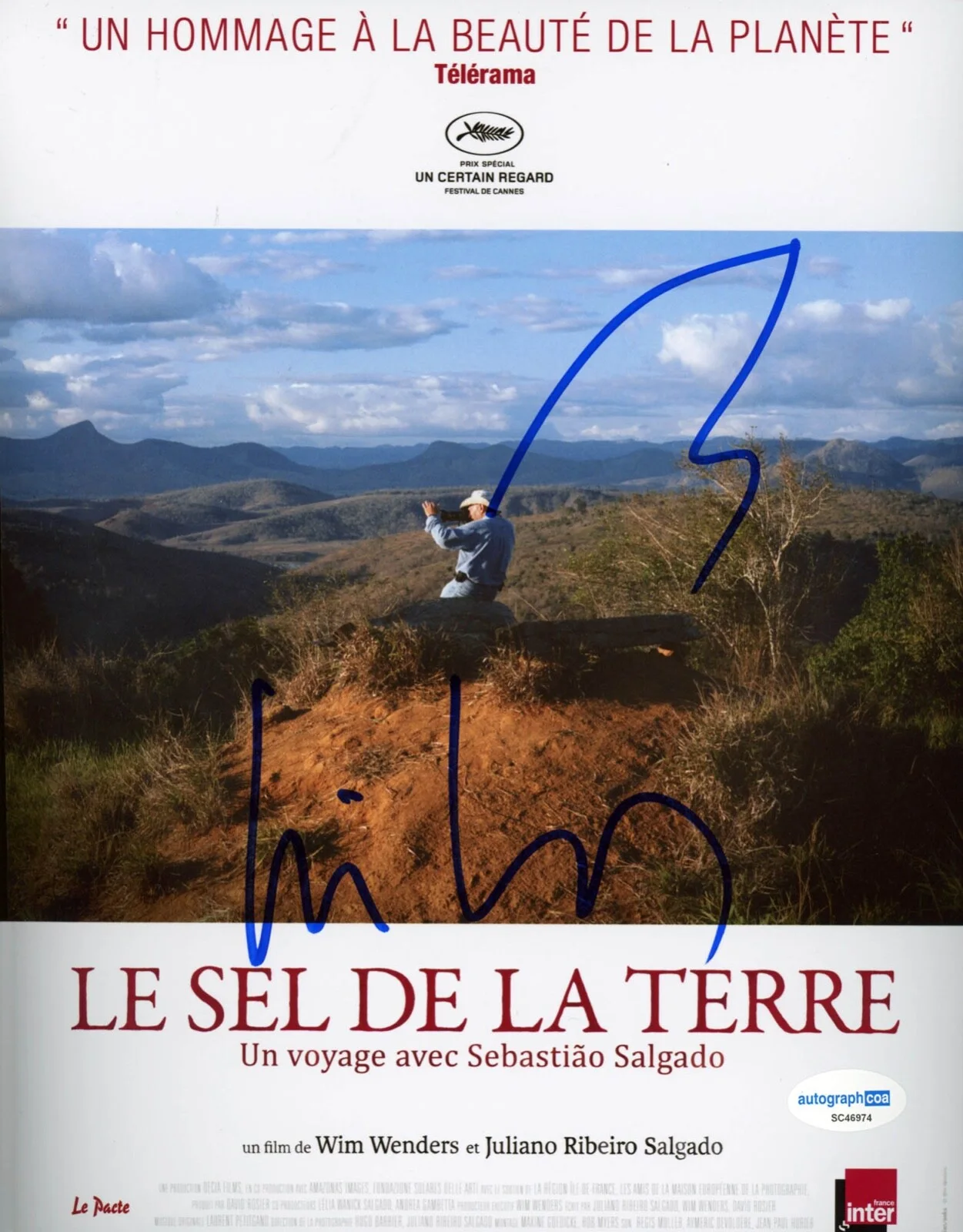 Wim Wenders — Wim Wenders signed "THE SALT OF THE EARTH" 8x10 Photo f EXCT PROOF Director ACOA, изображение 4