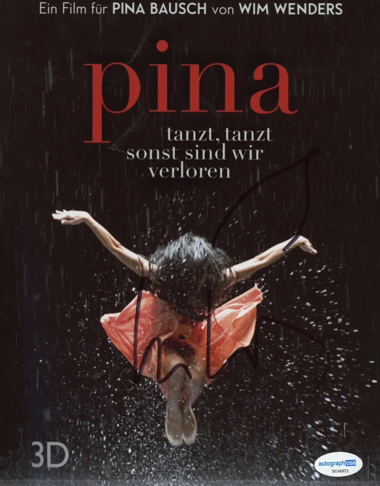 Wim Wenders — Wim Wenders signed "PINA" 8x10 Photo d Autographed EXACT PROOF Director ACOA COA, изображение 4
