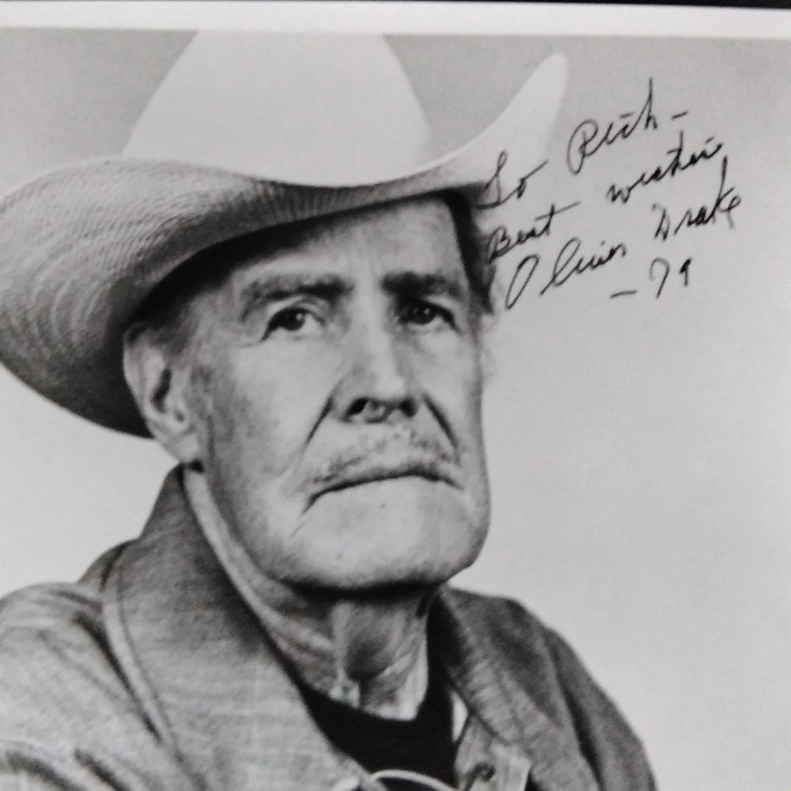 Oliver Drake SIGNED Photo Movie TV Director B Westerns Outlaw Treasure Lassie, изображение 3
