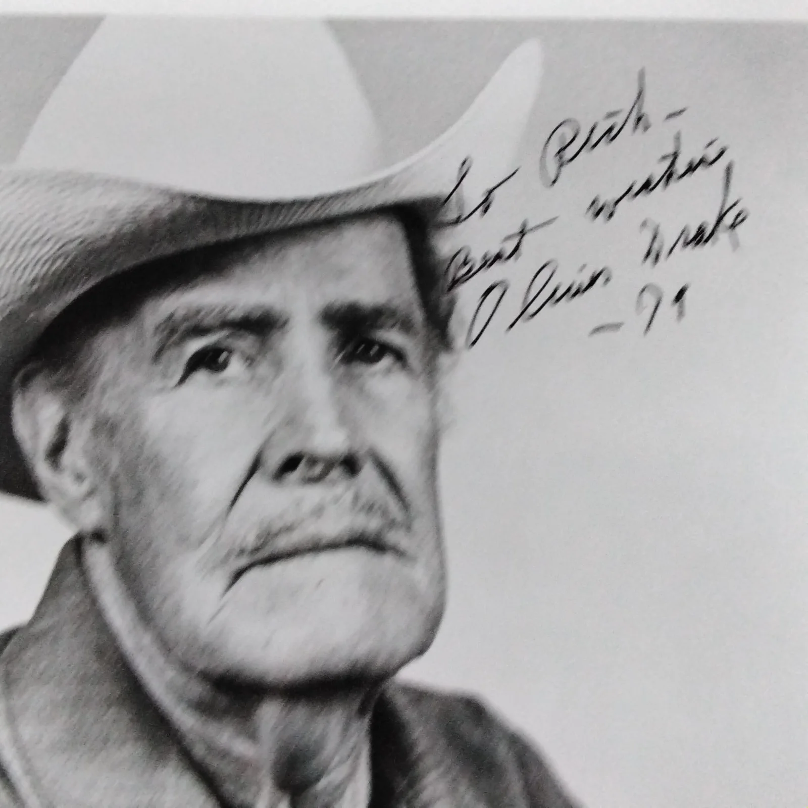 Oliver Drake SIGNED Photo Movie TV Director B Westerns Outlaw Treasure Lassie, изображение 4