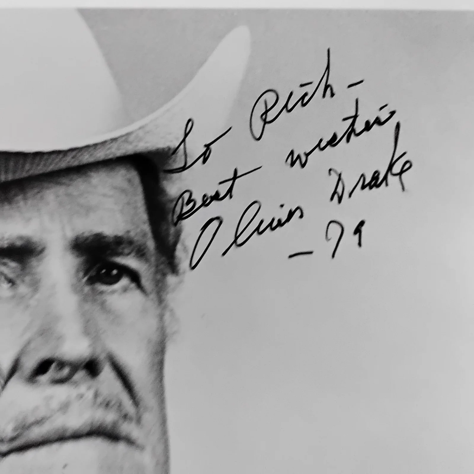 Oliver Drake SIGNED Photo Movie TV Director B Westerns Outlaw Treasure Lassie, изображение 5