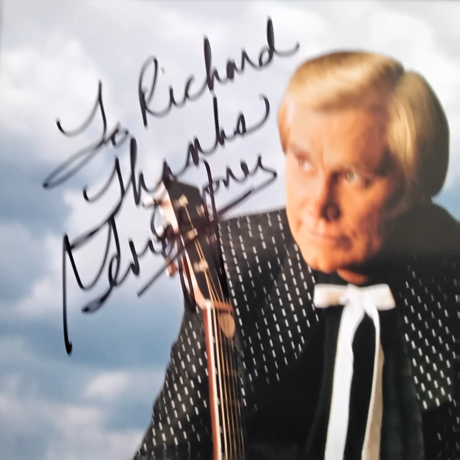 George Jones SIGNED Photo Singer Tammy White Lightning Tender Years Stopped Luv, изображение 4