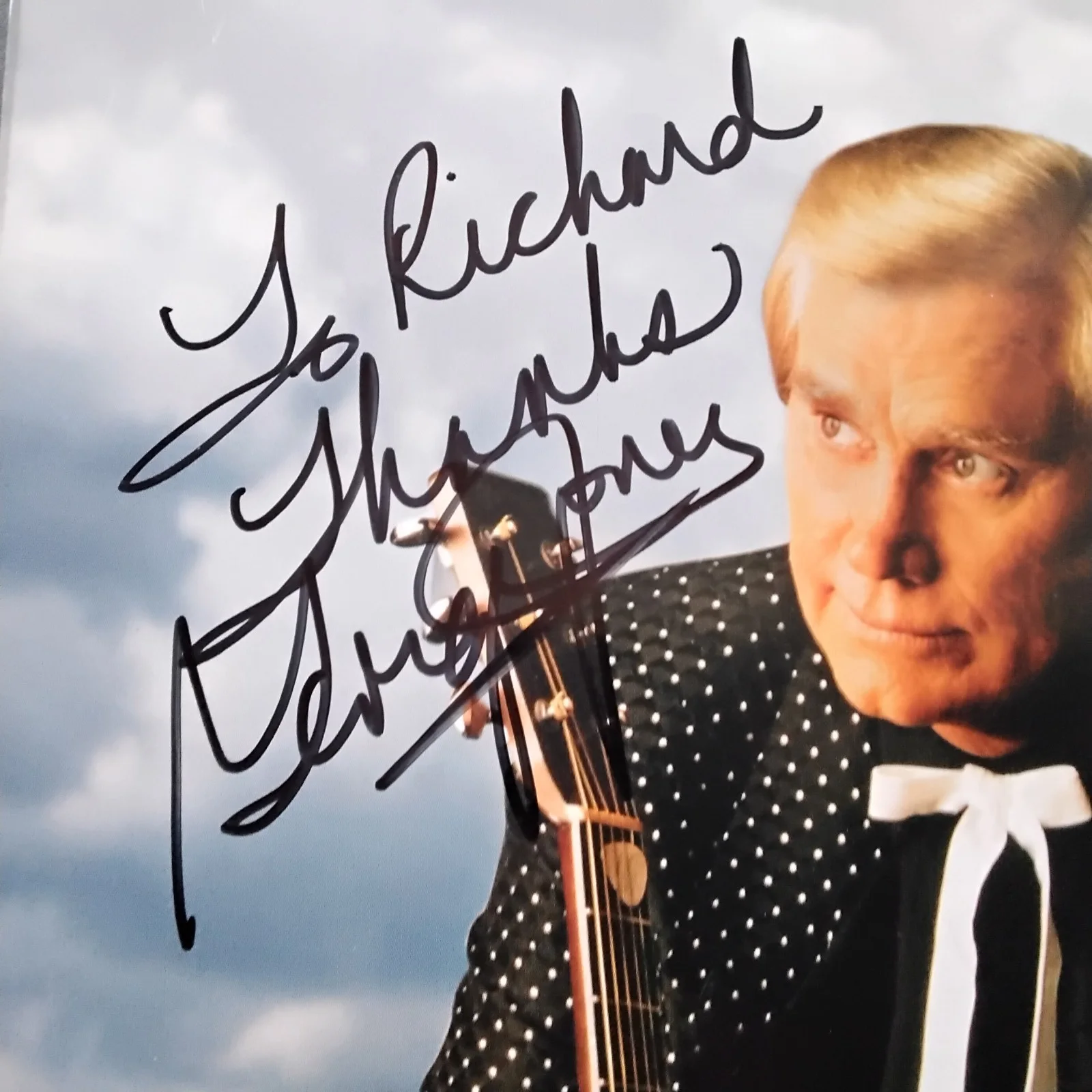George Jones SIGNED Photo Singer Tammy White Lightning Tender Years Stopped Luv, изображение 5