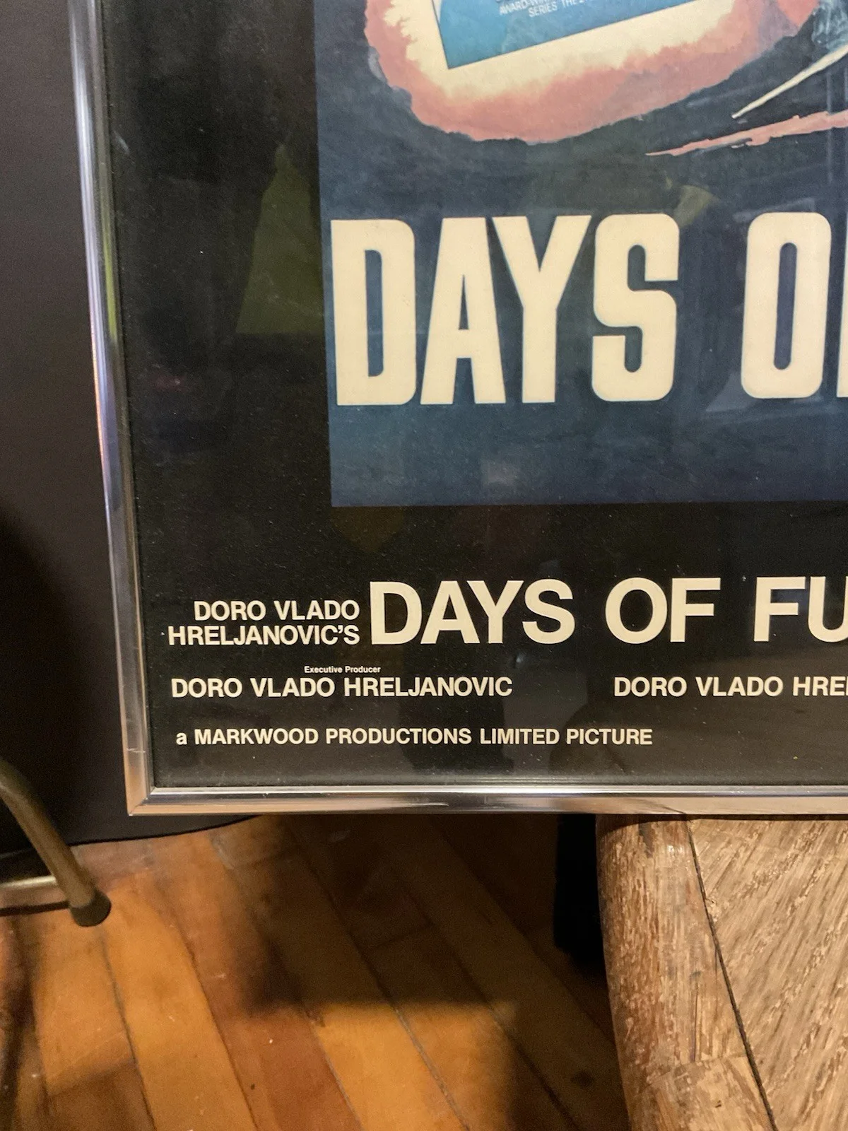 Days of Fury (1973) Movie Poster – Autographed “Vincent Price” – Framed, изображение 3