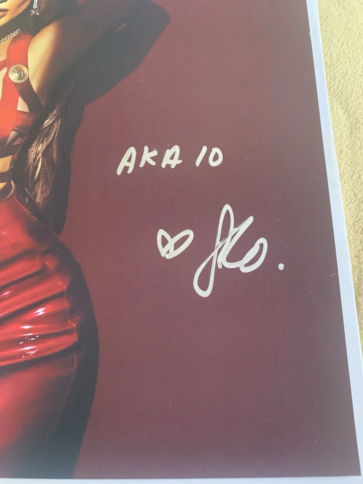 Jennifer Lopez SIGNED - A.K.A. 10 Yr. Anniversary Poster Limited To /500 New ✅, изображение 4