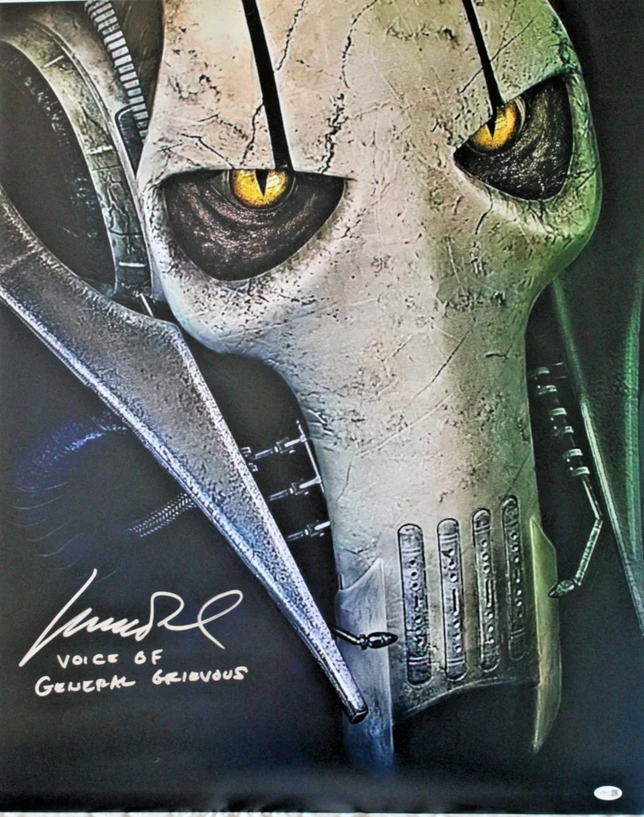 Matthew Wood — Matthew Wood Signed 24x30 Print “Voice of General Grievous” JSA COA Star Wars