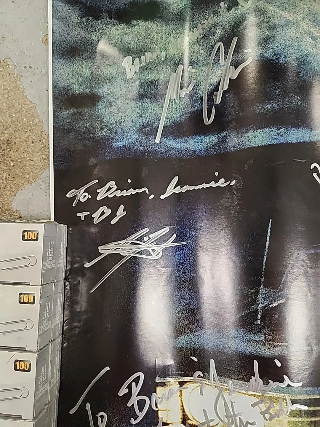 Autographed 24x47 Supernatural Cast Poster Jensen Ackles Padalecki, image 3