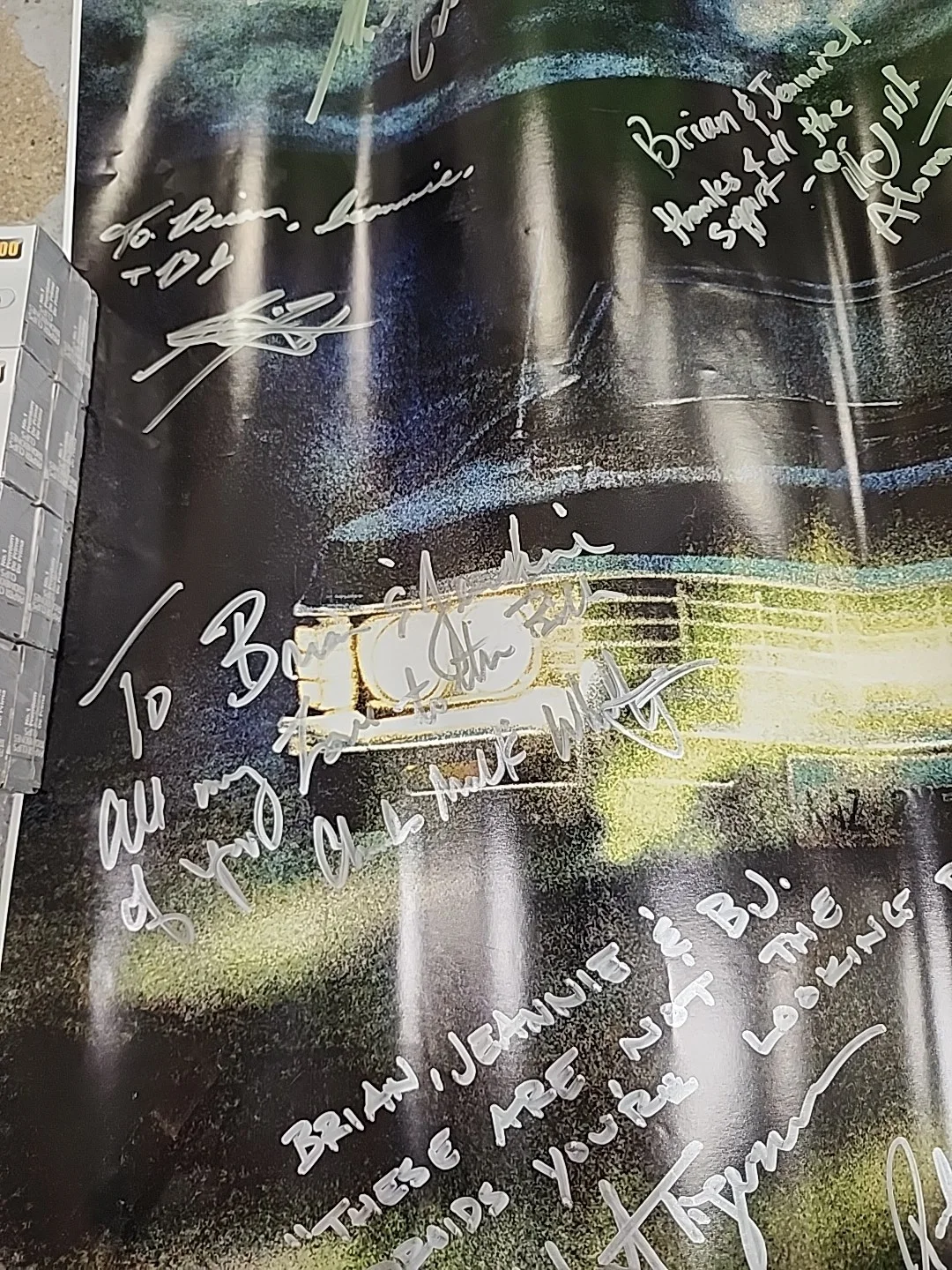 Autographed 24x47 Supernatural Cast Poster Jensen Ackles Padalecki, image 4