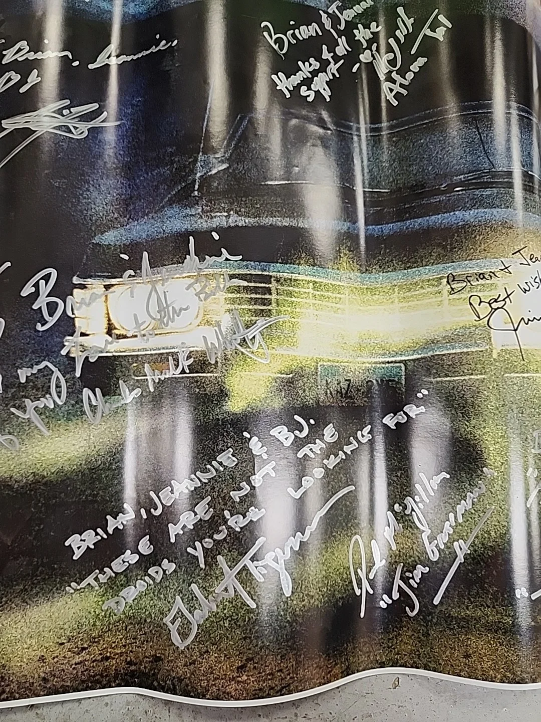 Autographed 24x47 Supernatural Cast Poster Jensen Ackles Padalecki, image 5
