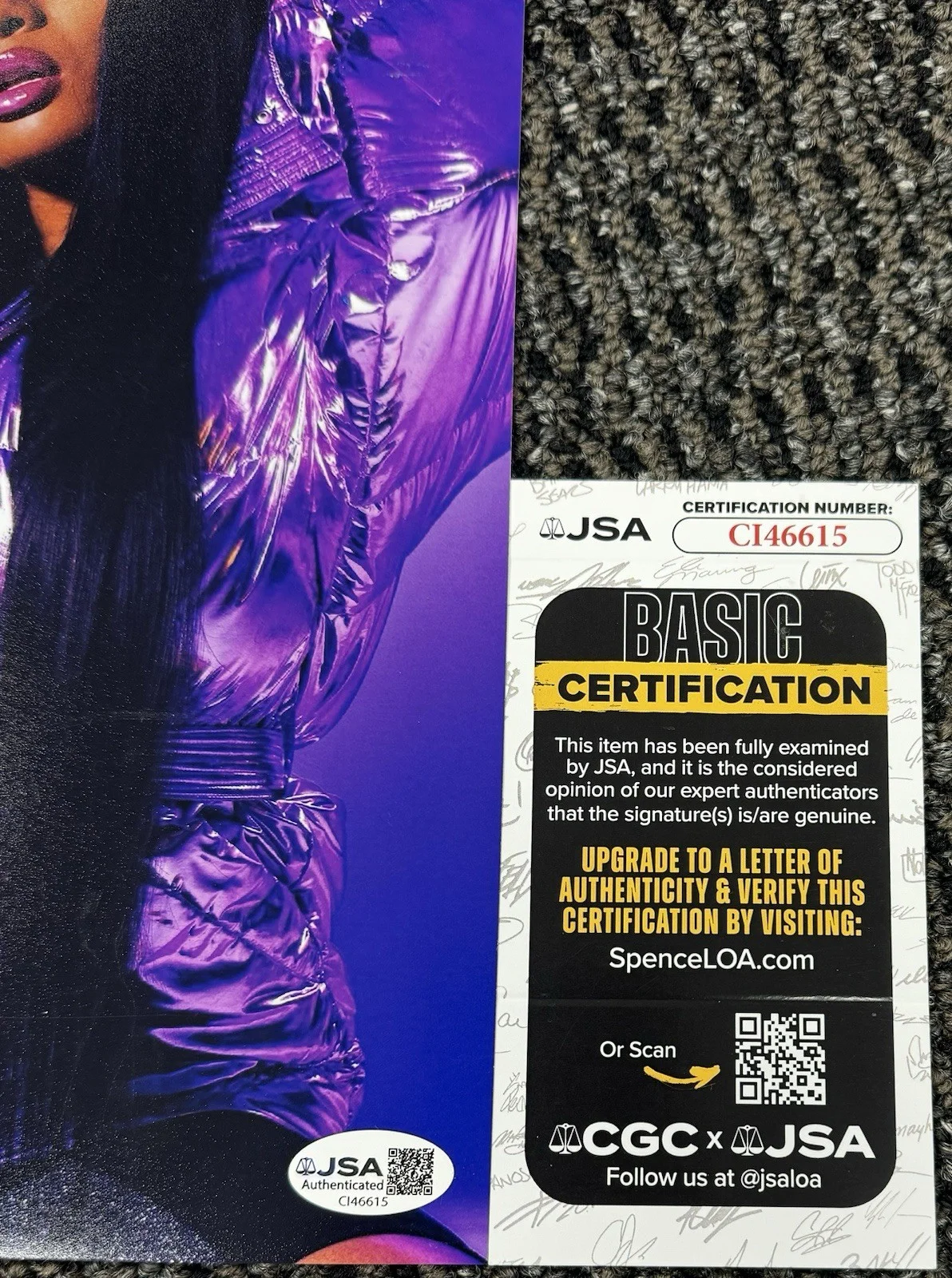 Megan Thee Stallion Signed Autograph 8x10 Photo JSA COA Rare Full Name Signature, изображение 2