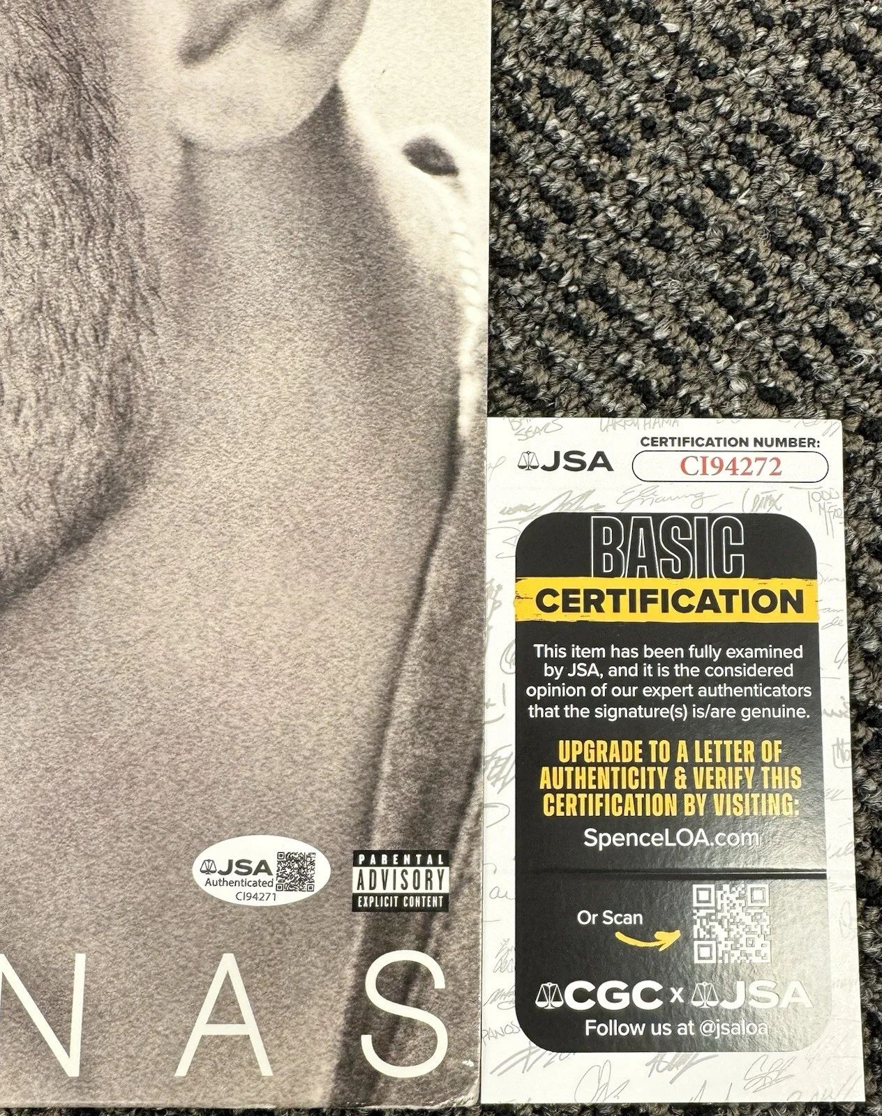 Nick Jonas Signed Autograph 2014 Self Titled Album Vinyl Record LP JSA COA, image 2