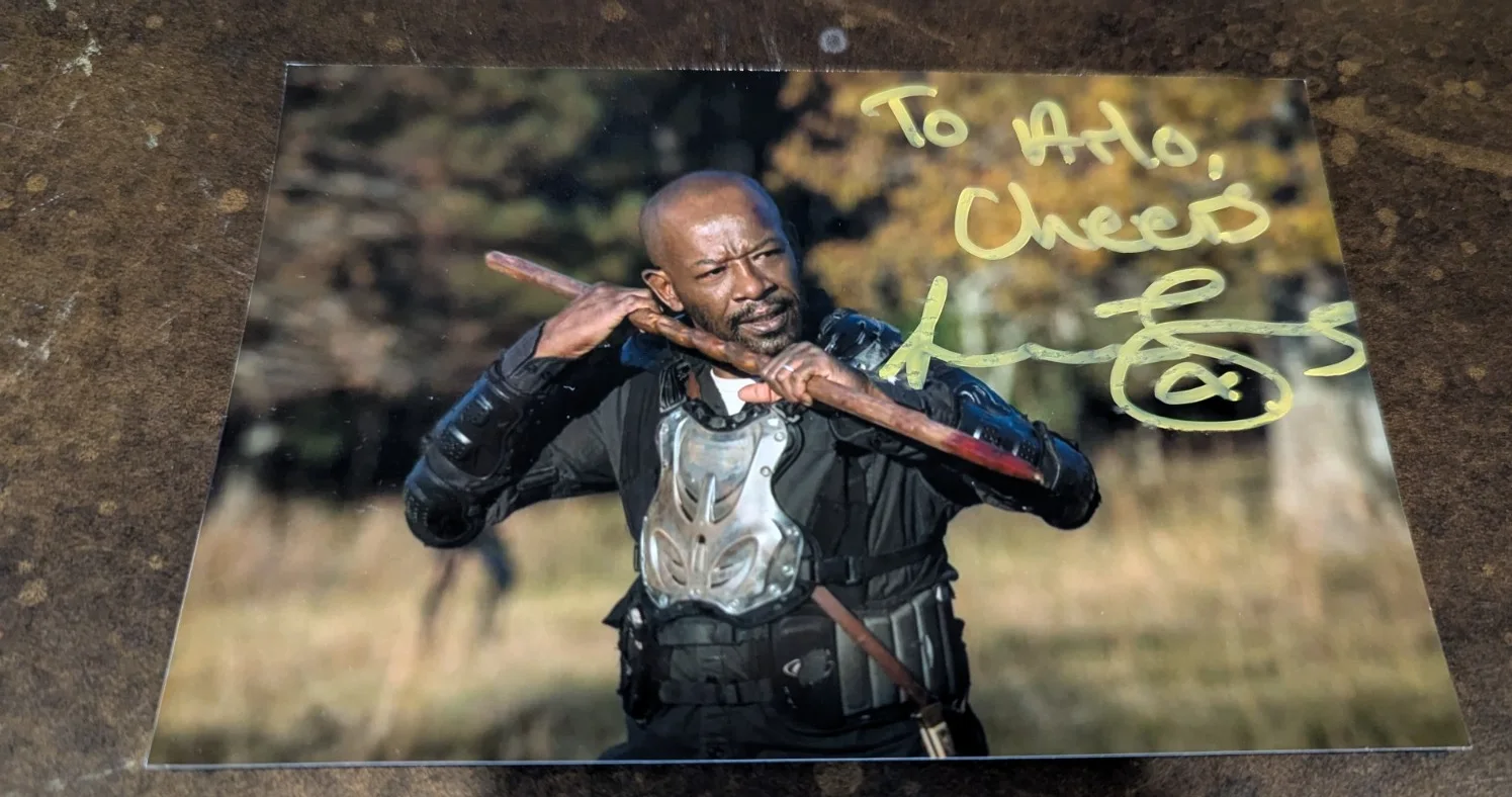 Lennie James — 🔥 Signed Authentic 4x6 Photo of Lennie James – Rare Autograph Collectible! 🔥