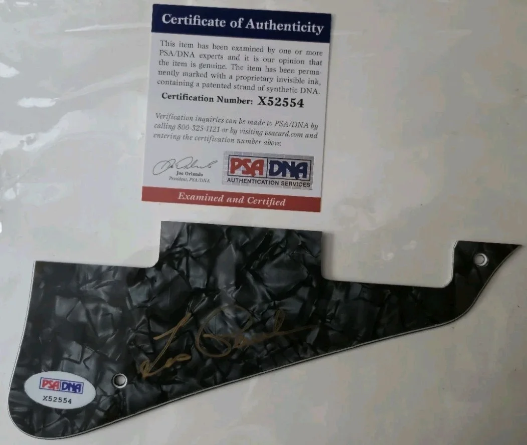 Les Paul Signed Les Paul Pickguard PSA/DNA #X52554 Certificate of Authenticity, изображение 2