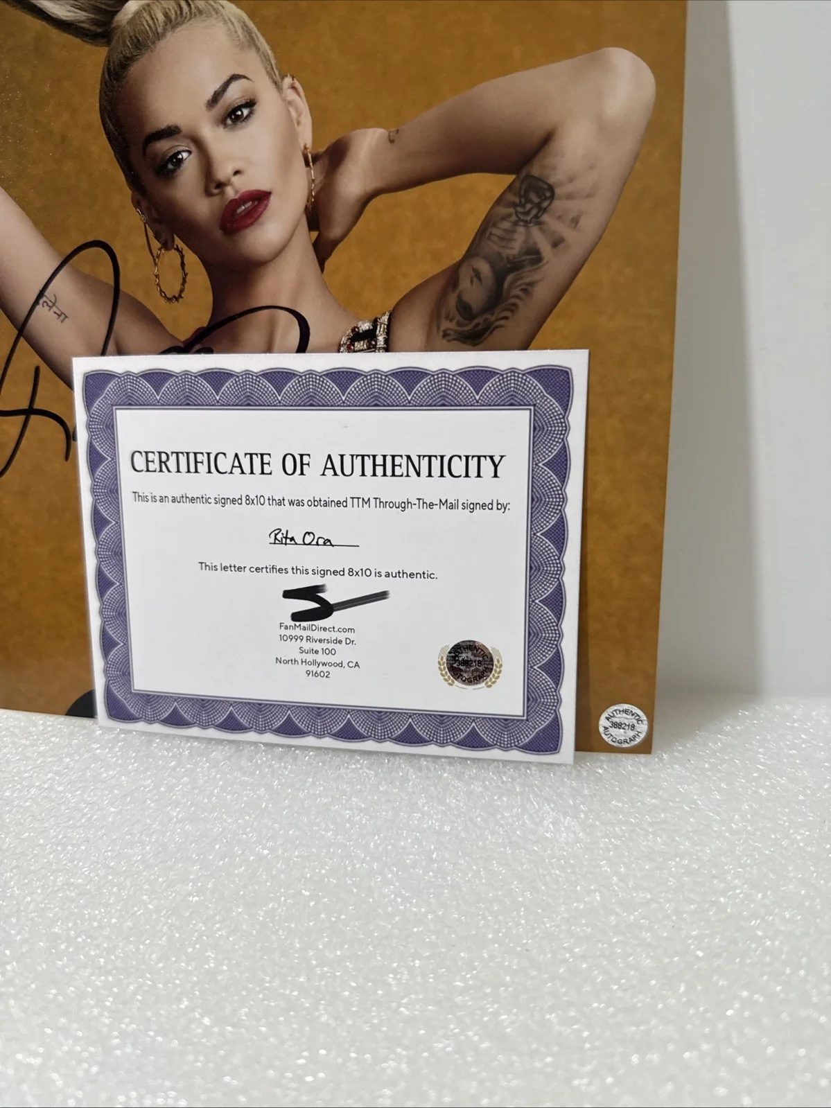Rita Ora (Pop Star) Signed Autographed 8x10 photo - AUTO COA, image 2