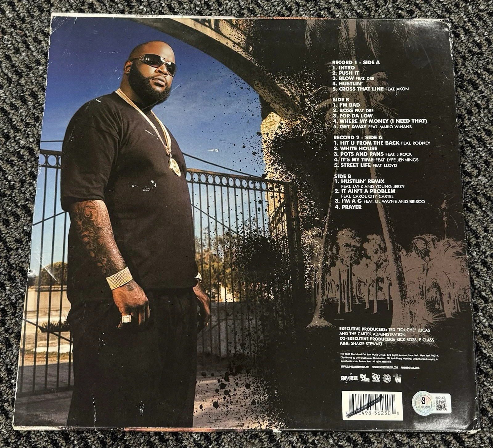 Rick Ross Signed Autographed Vinyl Album LP Port of Miami Beckett BAS Authentic, изображение 2