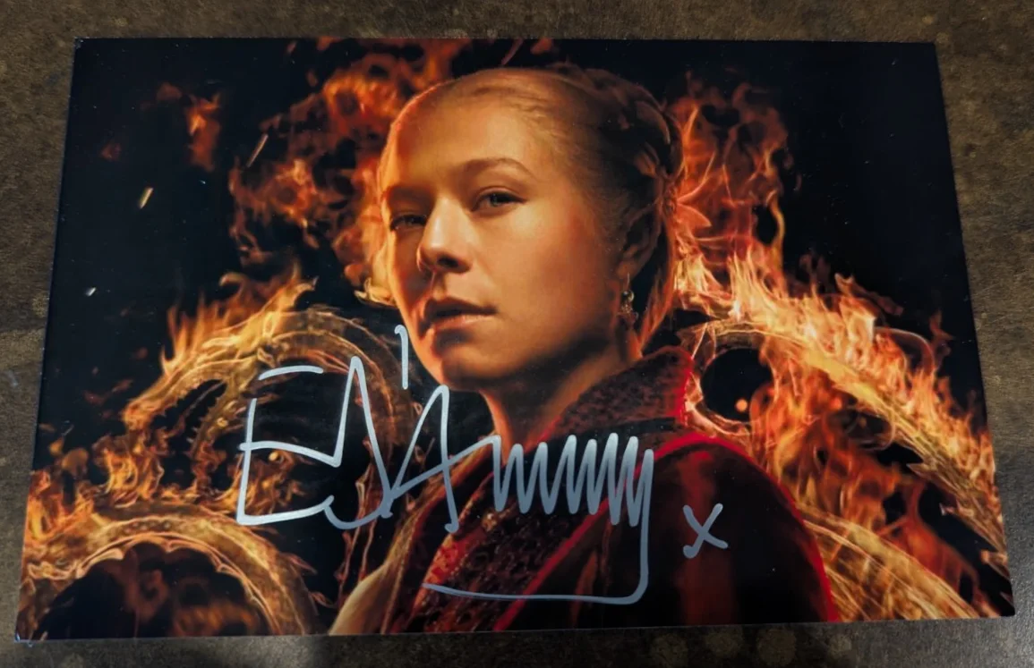 Emma D’Arcy — 🔥 Signed Authentic 4x6 Photo of Emma D’Arcy – Rare Autograph Collectible! 🔥