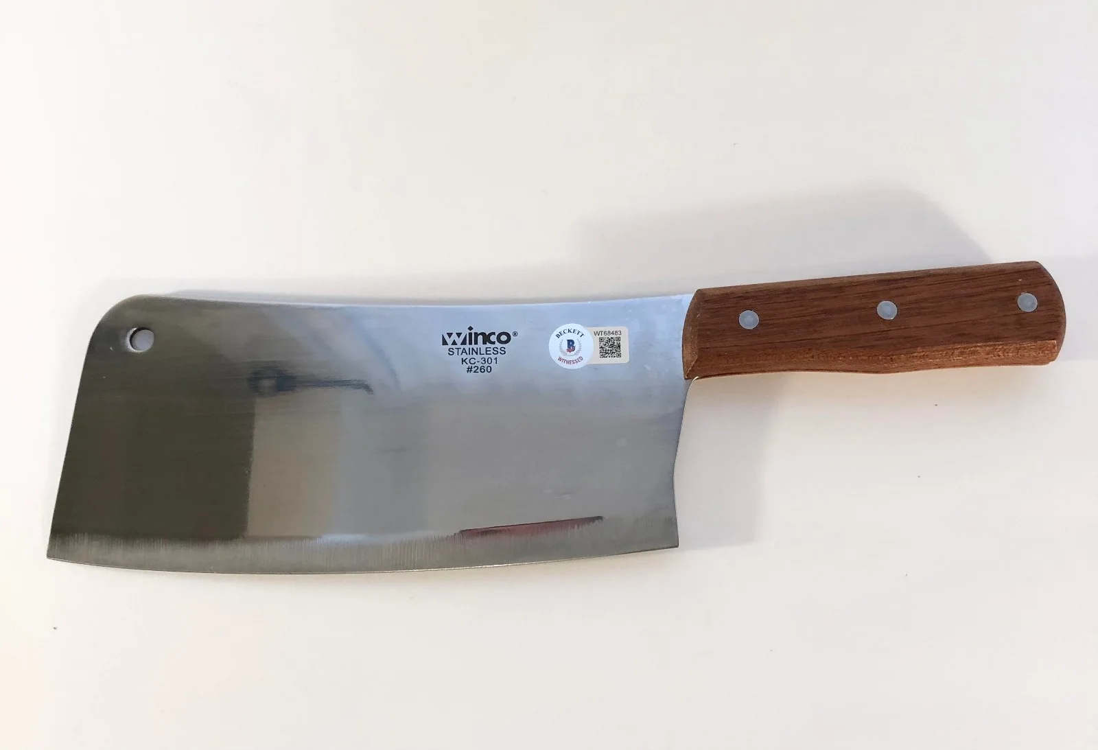 Andrew Bryniarski — Andrew Bryniarski Signed Leatherface Texas Chainsaw Massacre Cleaver Beckett COA, изображение 2