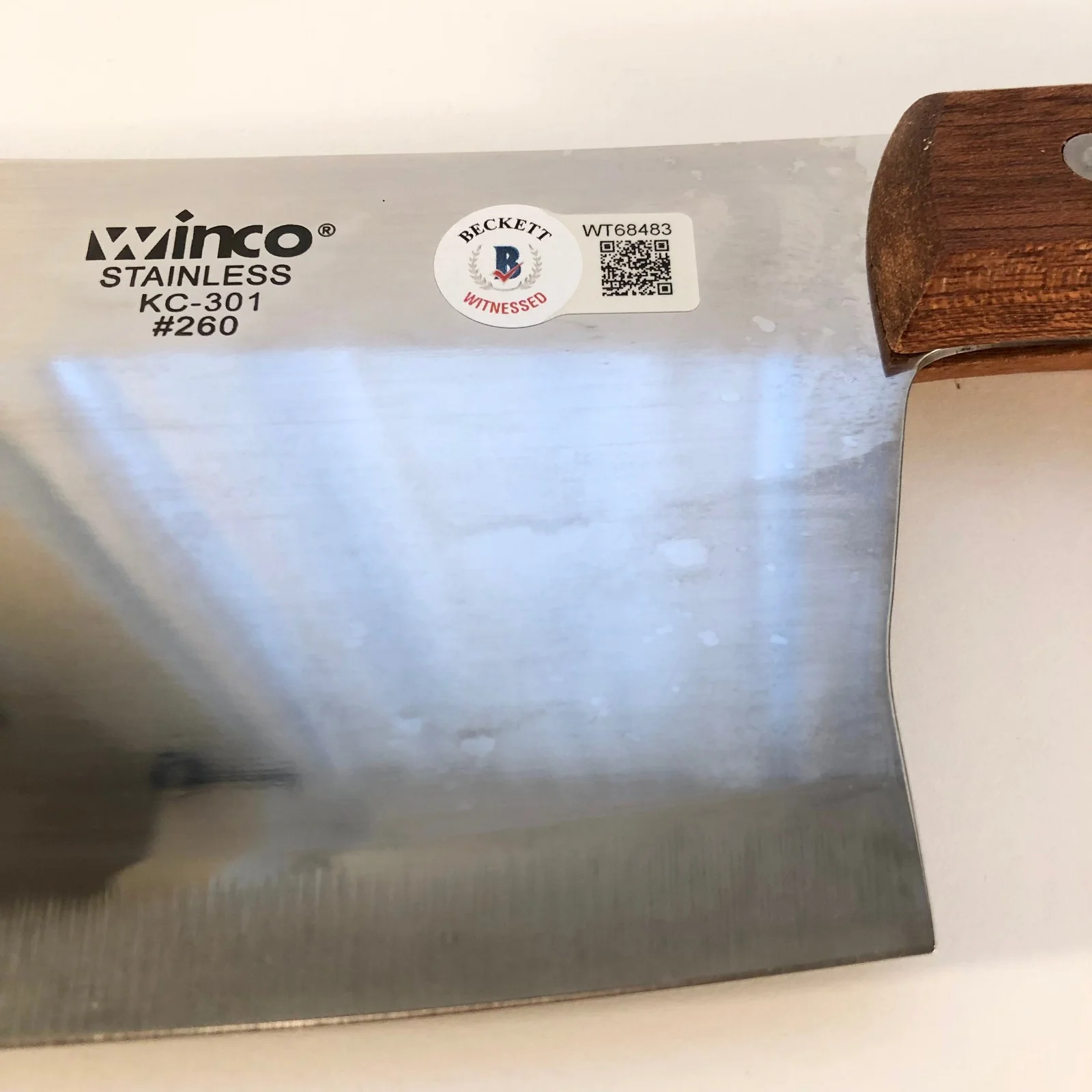 Andrew Bryniarski — Andrew Bryniarski Signed Leatherface Texas Chainsaw Massacre Cleaver Beckett COA, изображение 3