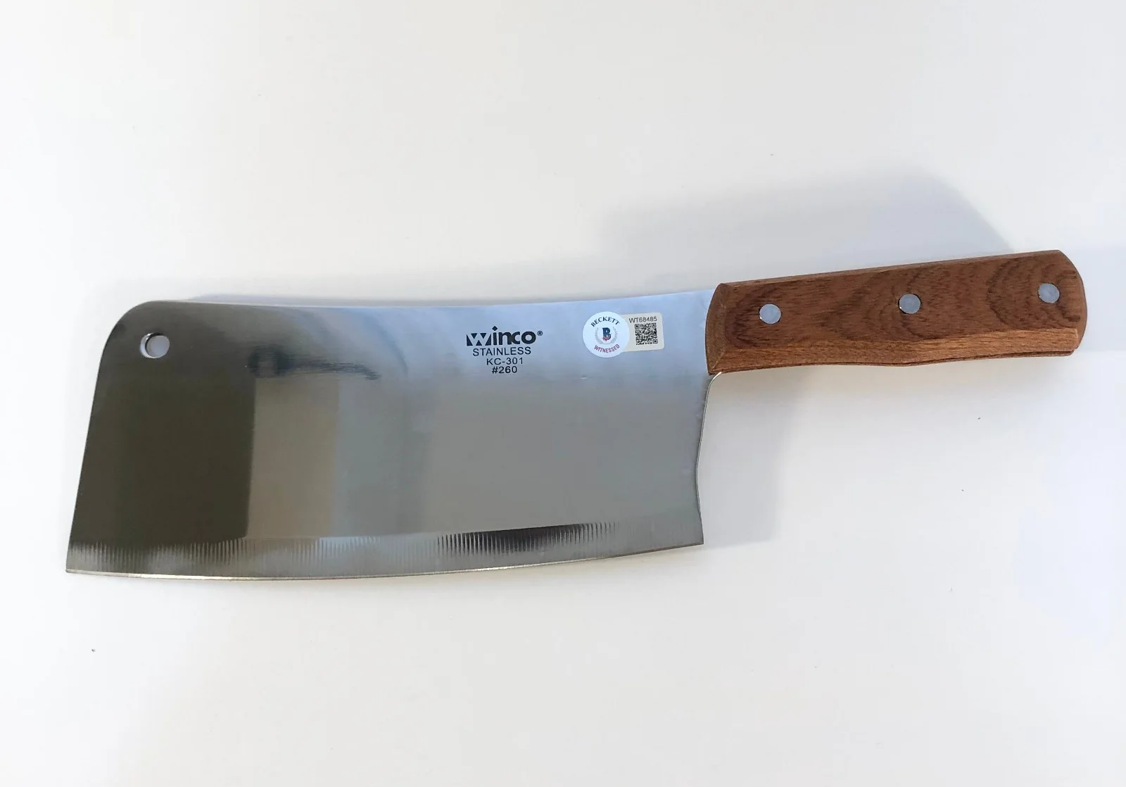 Andrew Bryniarski — Andrew Bryniarski Signed Leatherface Texas Chainsaw Massacre Cleaver Beckett COA, изображение 2
