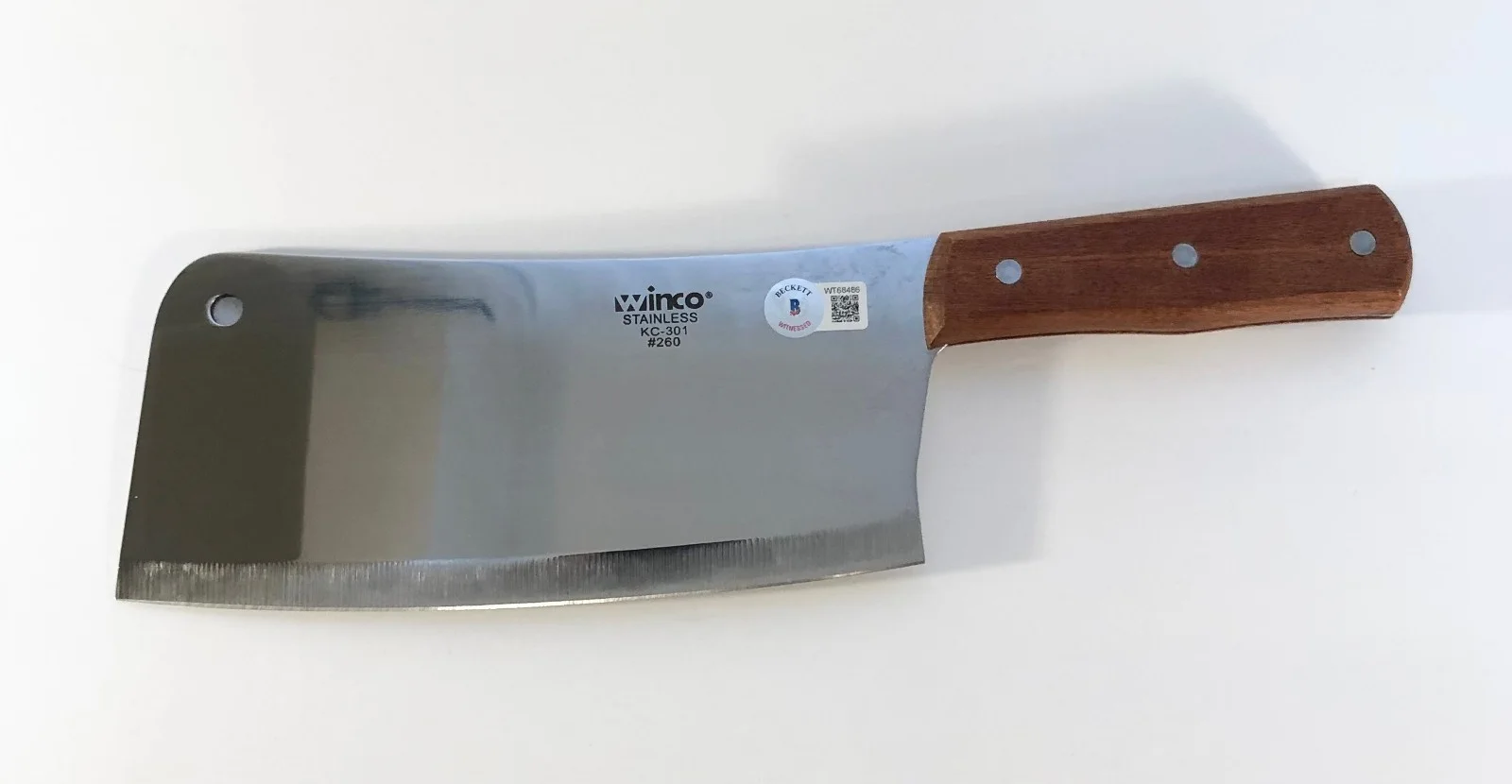 Andrew Bryniarski — Andrew Bryniarski Signed Leatherface Texas Chainsaw Massacre Cleaver Beckett COA, изображение 2
