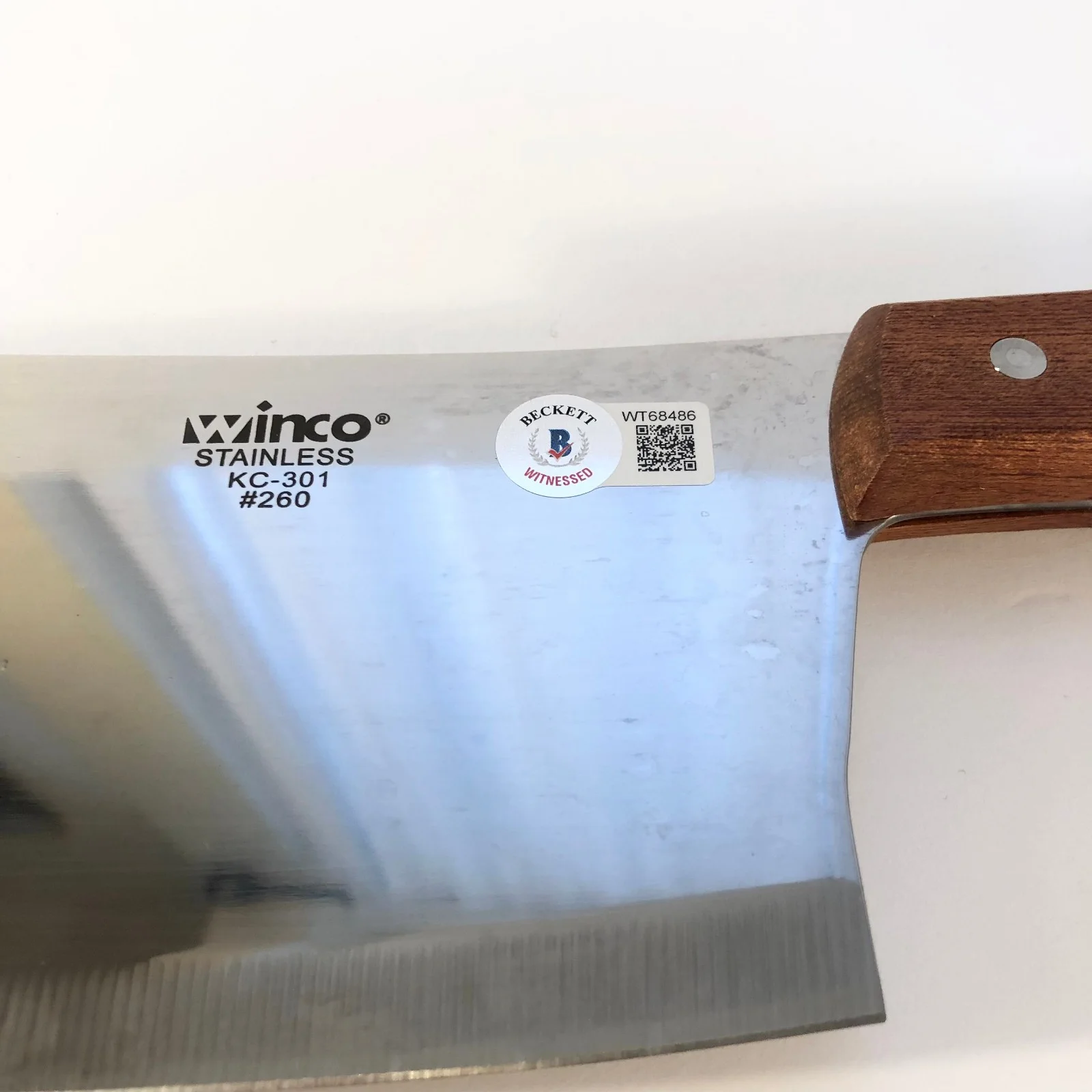 Andrew Bryniarski — Andrew Bryniarski Signed Leatherface Texas Chainsaw Massacre Cleaver Beckett COA, изображение 3