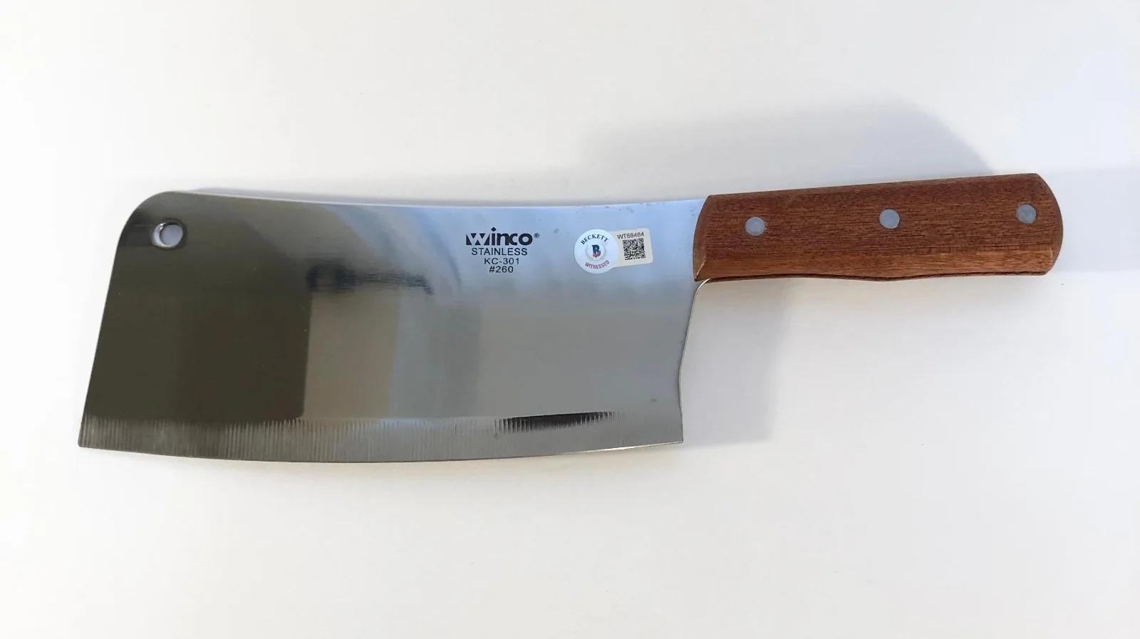 Andrew Bryniarski — Andrew Bryniarski Signed Leatherface Texas Chainsaw Massacre Cleaver Beckett COA, изображение 2