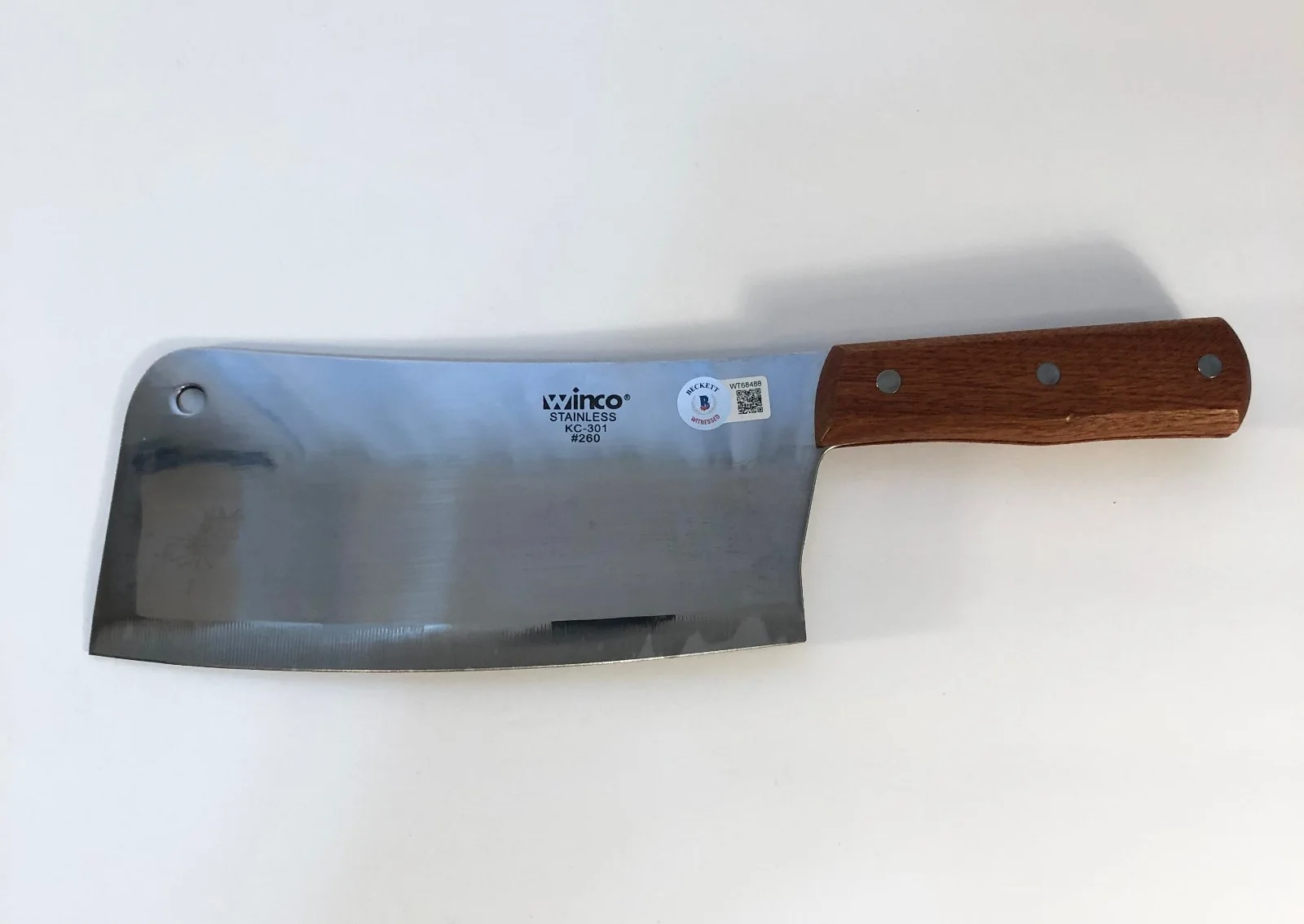 Andrew Bryniarski — Andrew Bryniarski Signed Leatherface Texas Chainsaw Massacre Cleaver Beckett COA, image 2